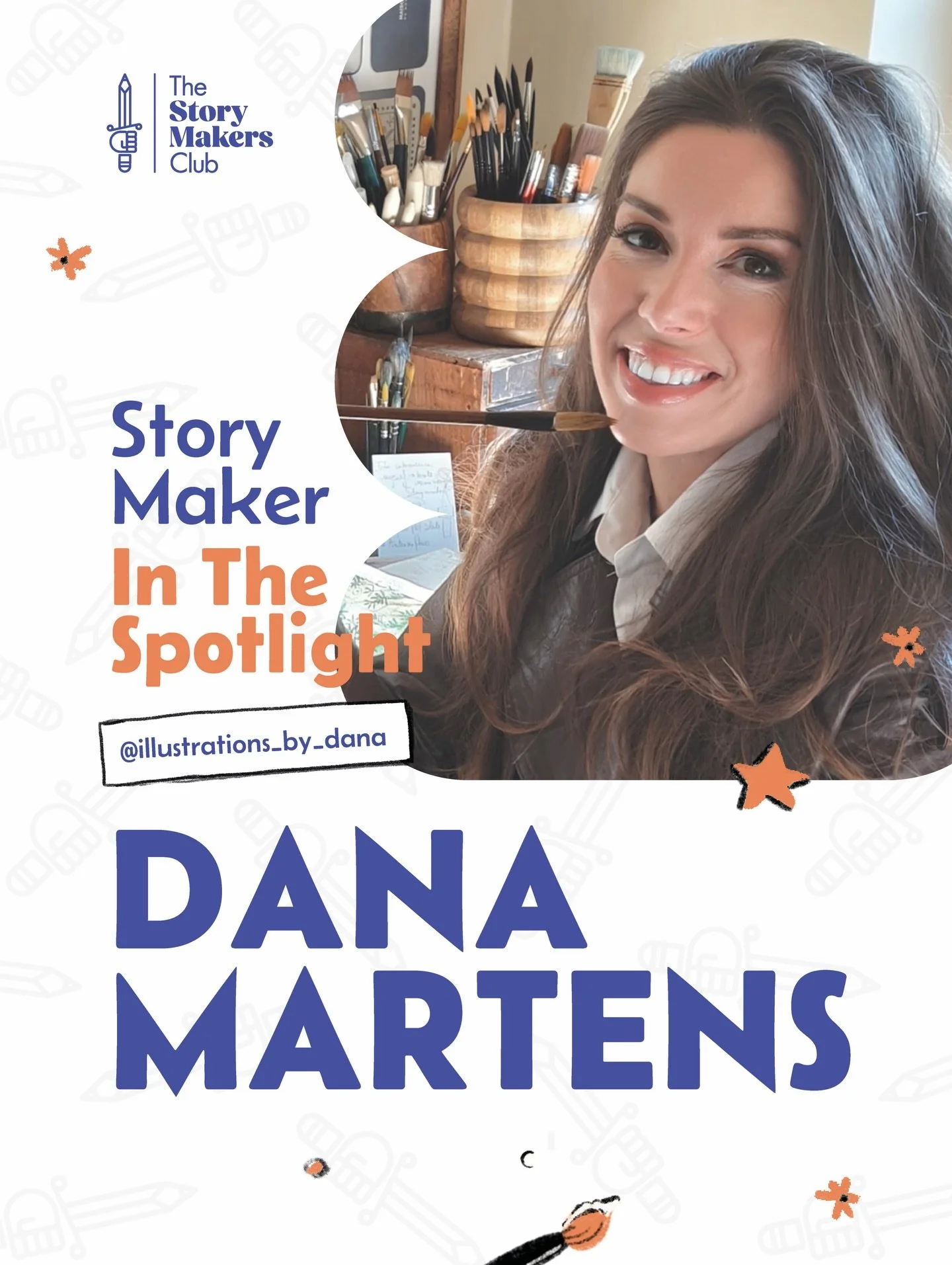 Ever wondered who&rsquo;s behind the stories you love?
We like to pull our StoryMakers into the spotlight and let you meet them up close.

Say hi to @illustrations_by_dana 💜

Dana is a bit of a magician, with a paintbrush as her wand. Paper, ink, te