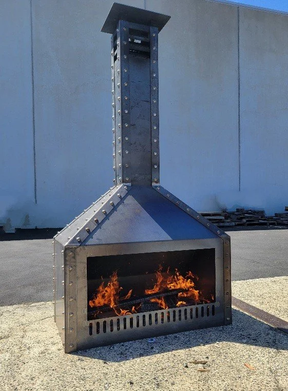 Classic Patio Fireplace