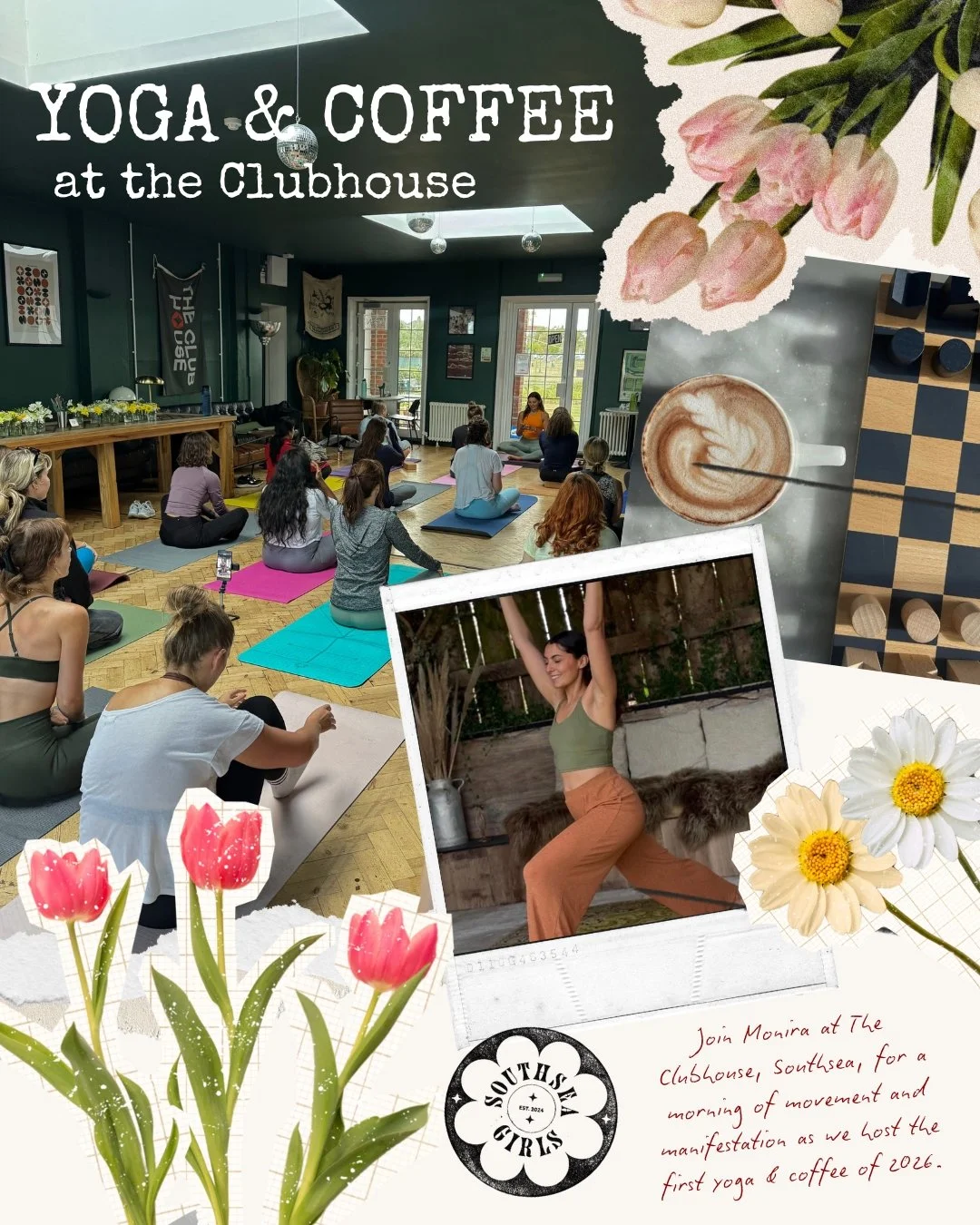 Yoga & Coffee | Saturday 25th April | 7.45am - 8.45am | The Clubhouse, Southsea
