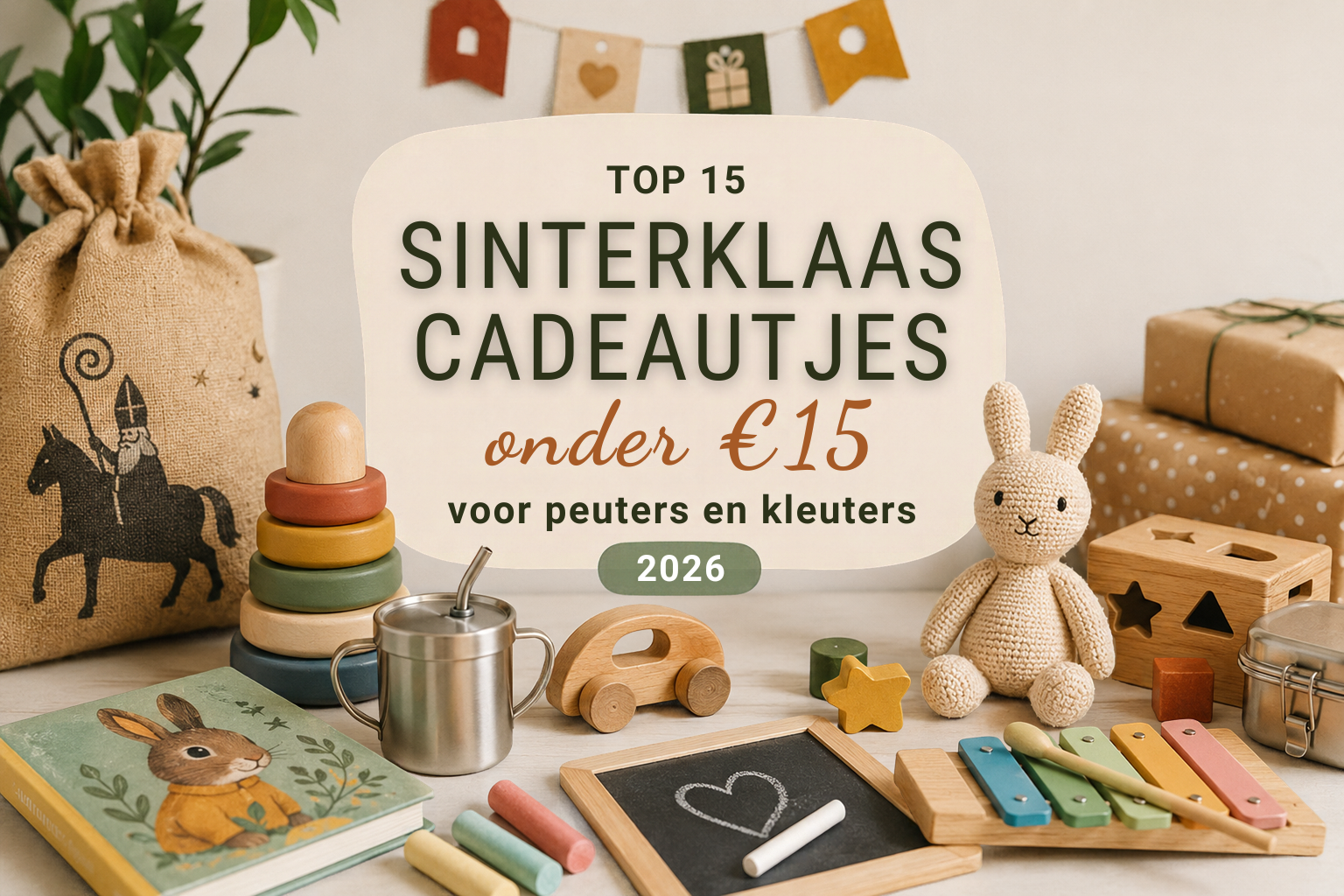Top 15 Sinterklaascadeautjes onder €15 voor peuters en kleuters (2026)