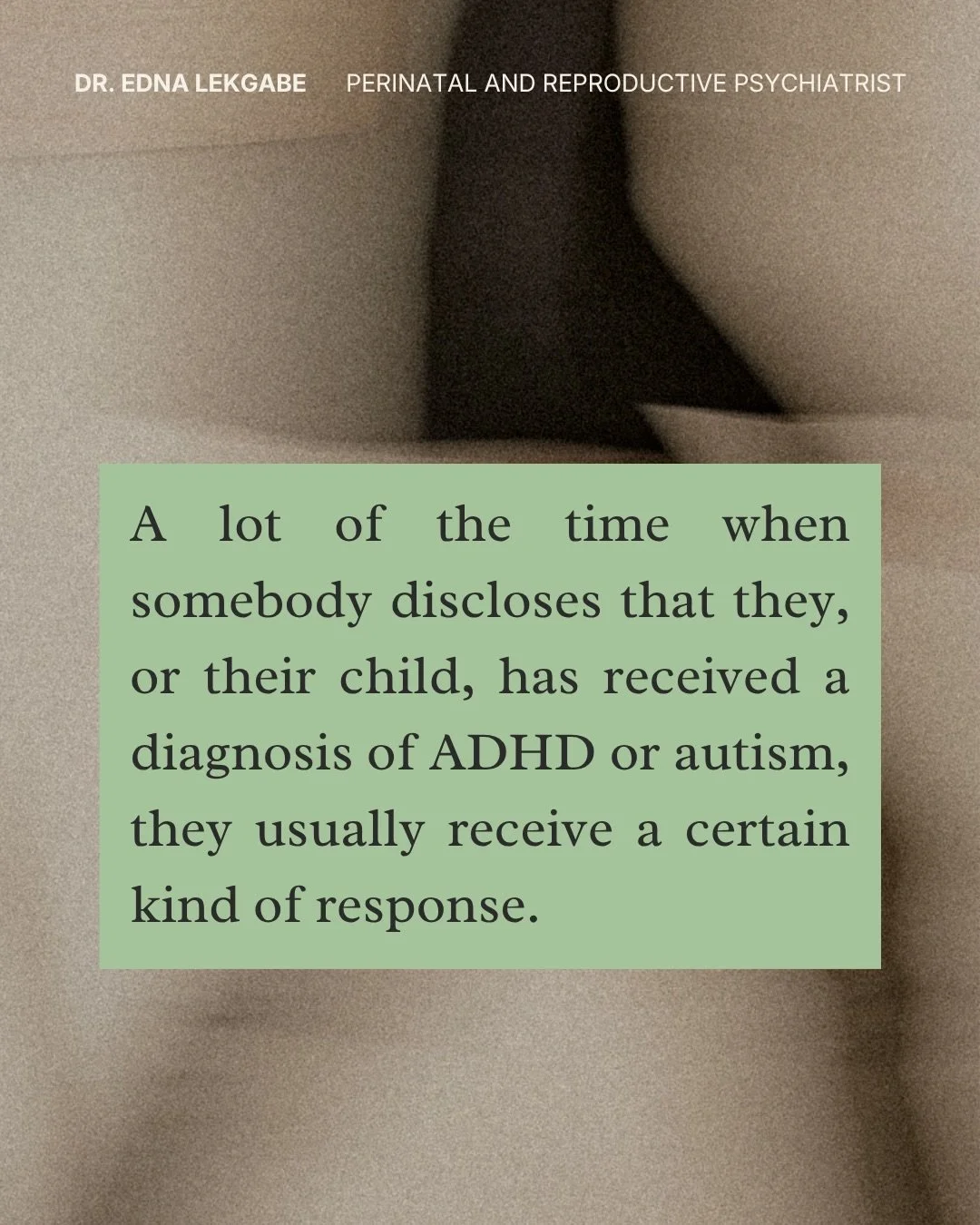 Okay, let's talk about a little phrase we've all probably said: "everyone's a bit ADHD these days," or "aren't we all a little on the spectrum?" 

It almost always comes from a lovely place/ 

It's us reaching for connection, basi
