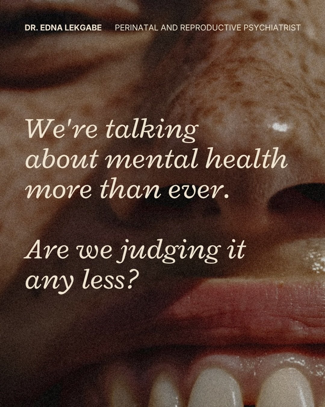 Mental illness will touch most of us at some point in our lives. 

And yet the conversations we&rsquo;ve normalised, the stress, burnout, low mood, anxiety, still feel very different from the ones we haven&rsquo;t. 

The moment something tips into so