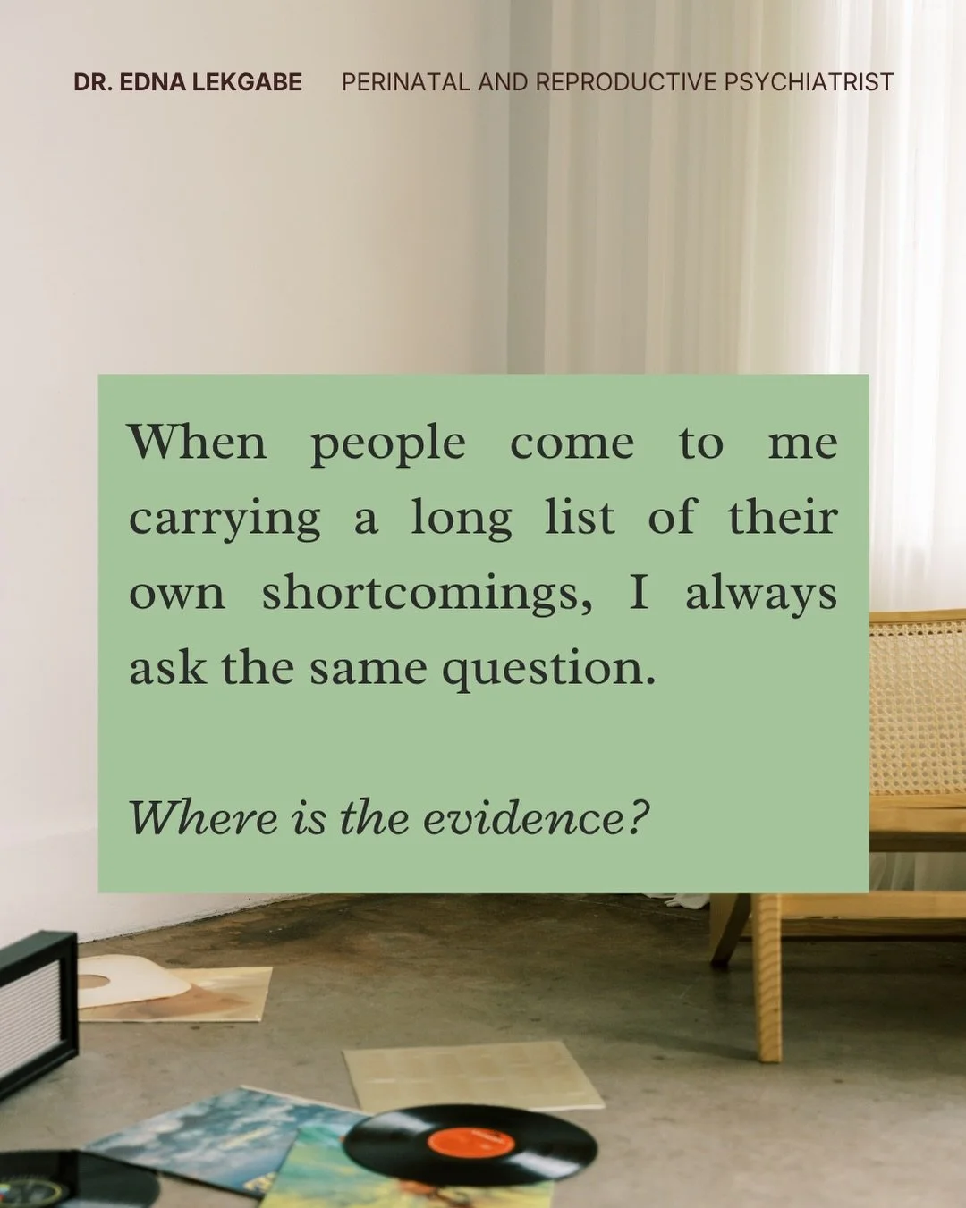 Most people who come to me convinced they are not doing enough cannot find the evidence when I ask for it, because the evidence usually doesn&rsquo;t exist.

What exists is a feeling that is remarkably persuasive and has very little to do with what i