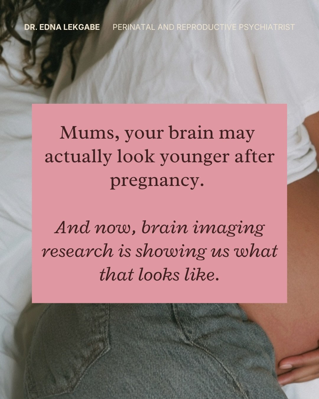 I am, apparently, never going to get tired of maternal brain research, and this one is a great example why.

Researchers at Emory scanned over 1,000 young adults in their twenties and thirties, and found that mothers already have a measurably younger