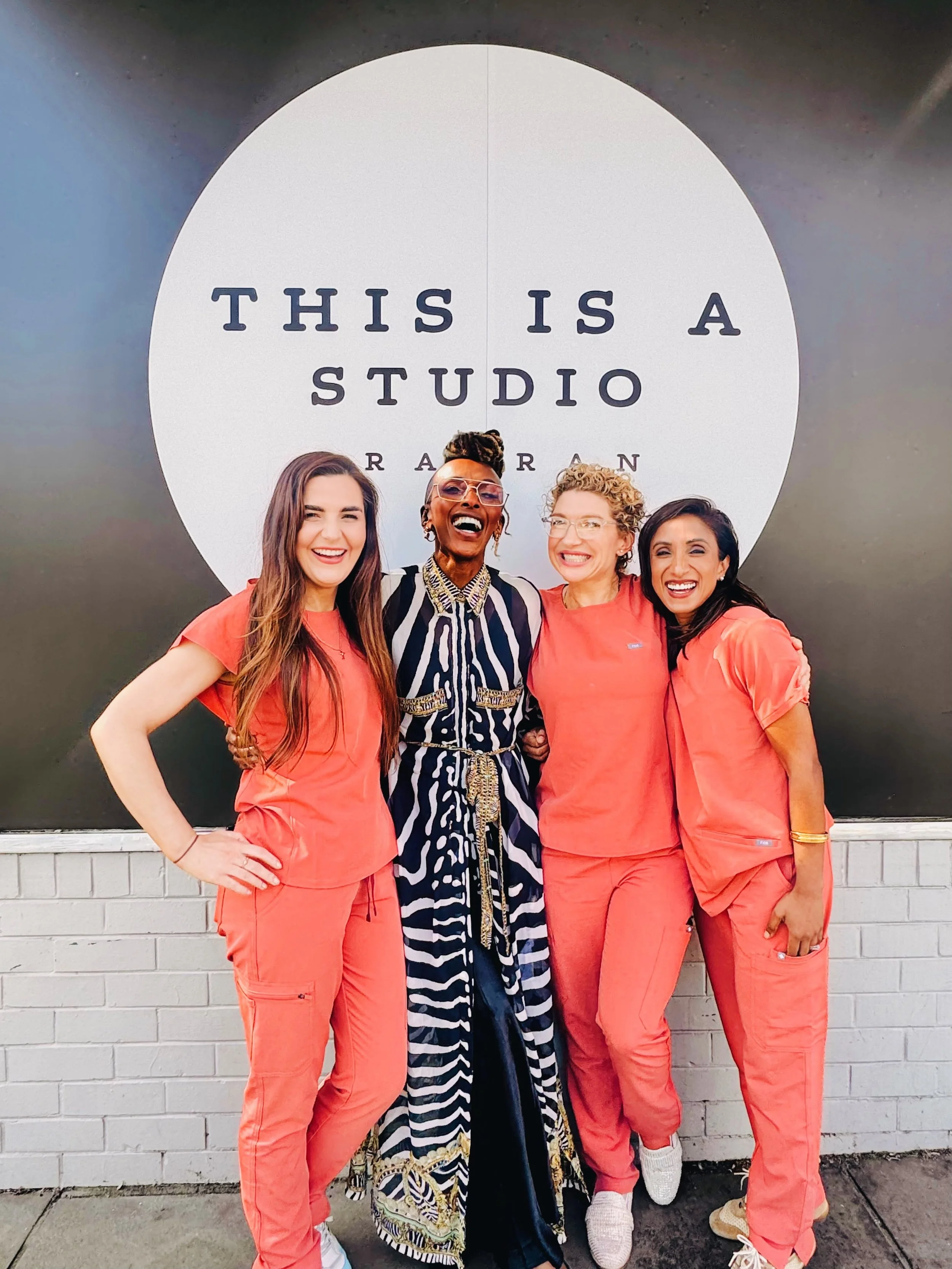 In the studio today recording with the @dr_dev_ameratunga @drsylviaross and @dr.rebecca.mac for their @fertilityuntamed podcast, where we talked all things infertility and mental health.

As usual, we didn&rsquo;t hold back, so you&rsquo;ll want to l