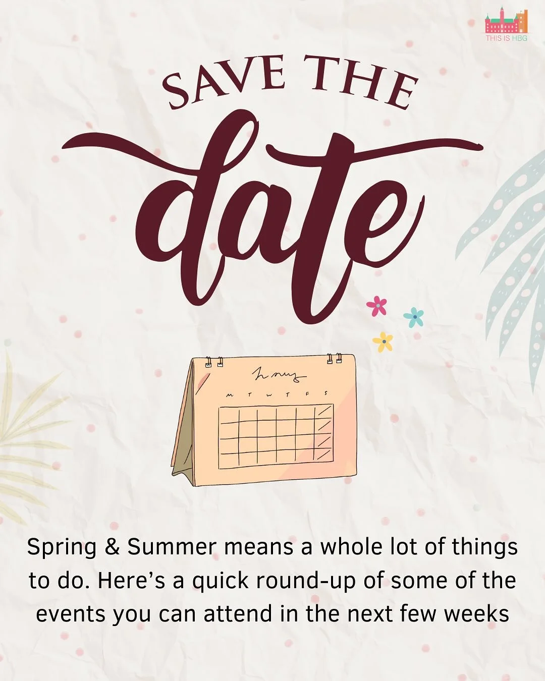 Save the date! Spring and summer in Helsingborg are packed with things to do. Tours, music, food, markets and much more. Here&rsquo;s a short round-up of what&rsquo;s coming up over the next few weeks.

More events are on the way as organisers contin