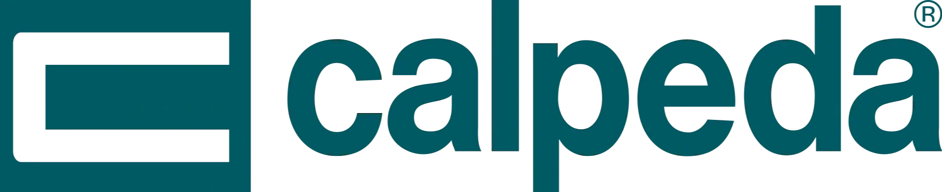 Logo d'Ellecalipe avec un carré et un texte en bleu