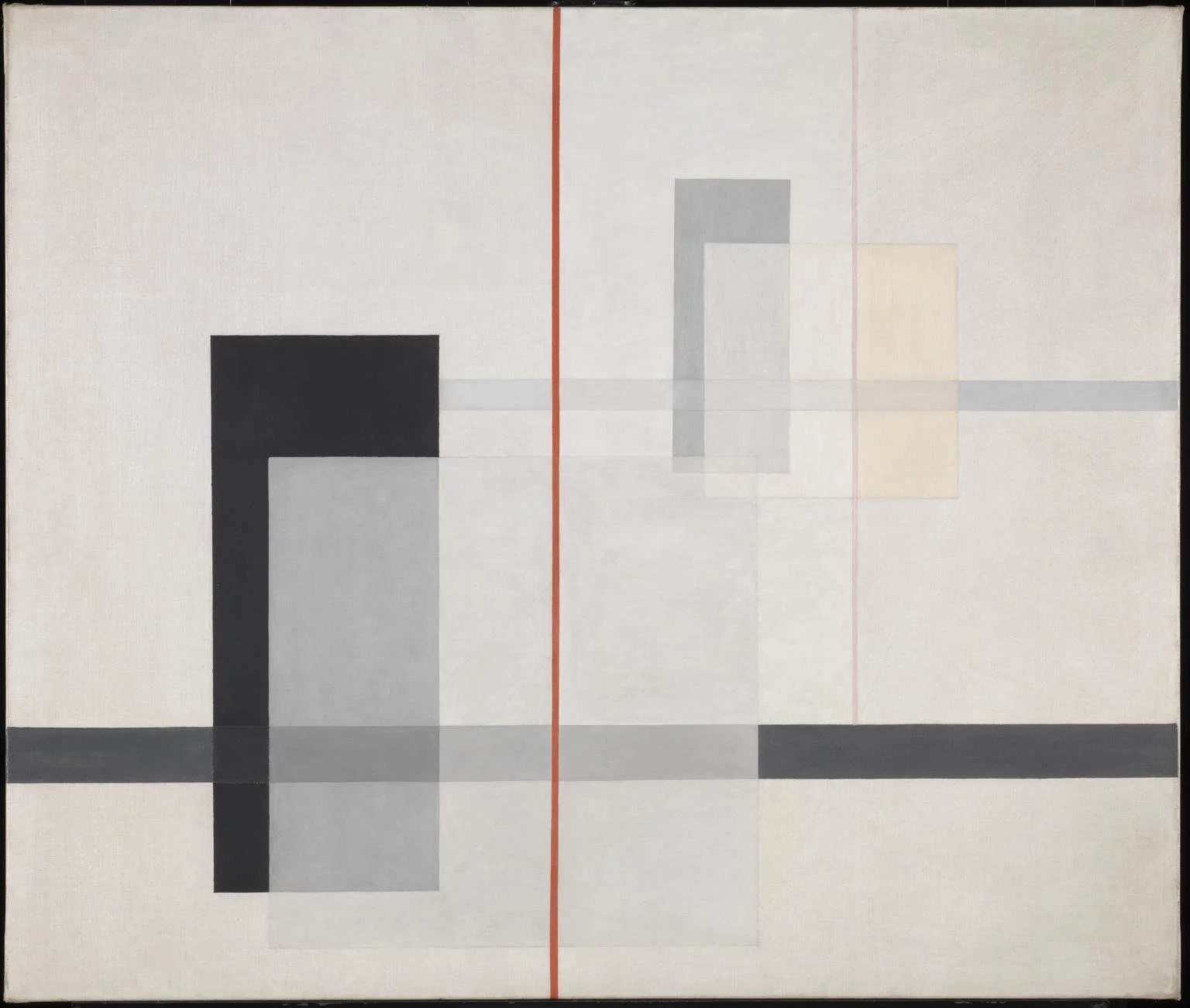 Reference composition by László Moholy-Nagy showing geometric abstraction and spatial layering
