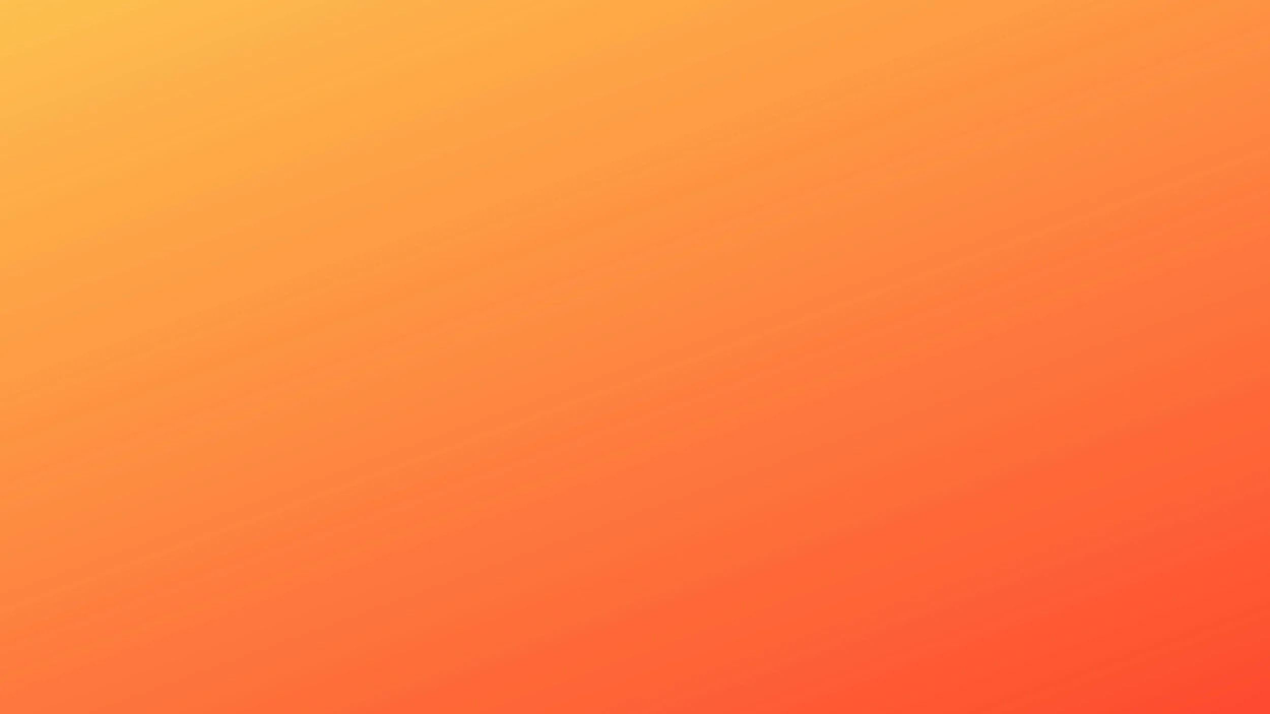 A gradient background transitioning from yellow to orange to red.