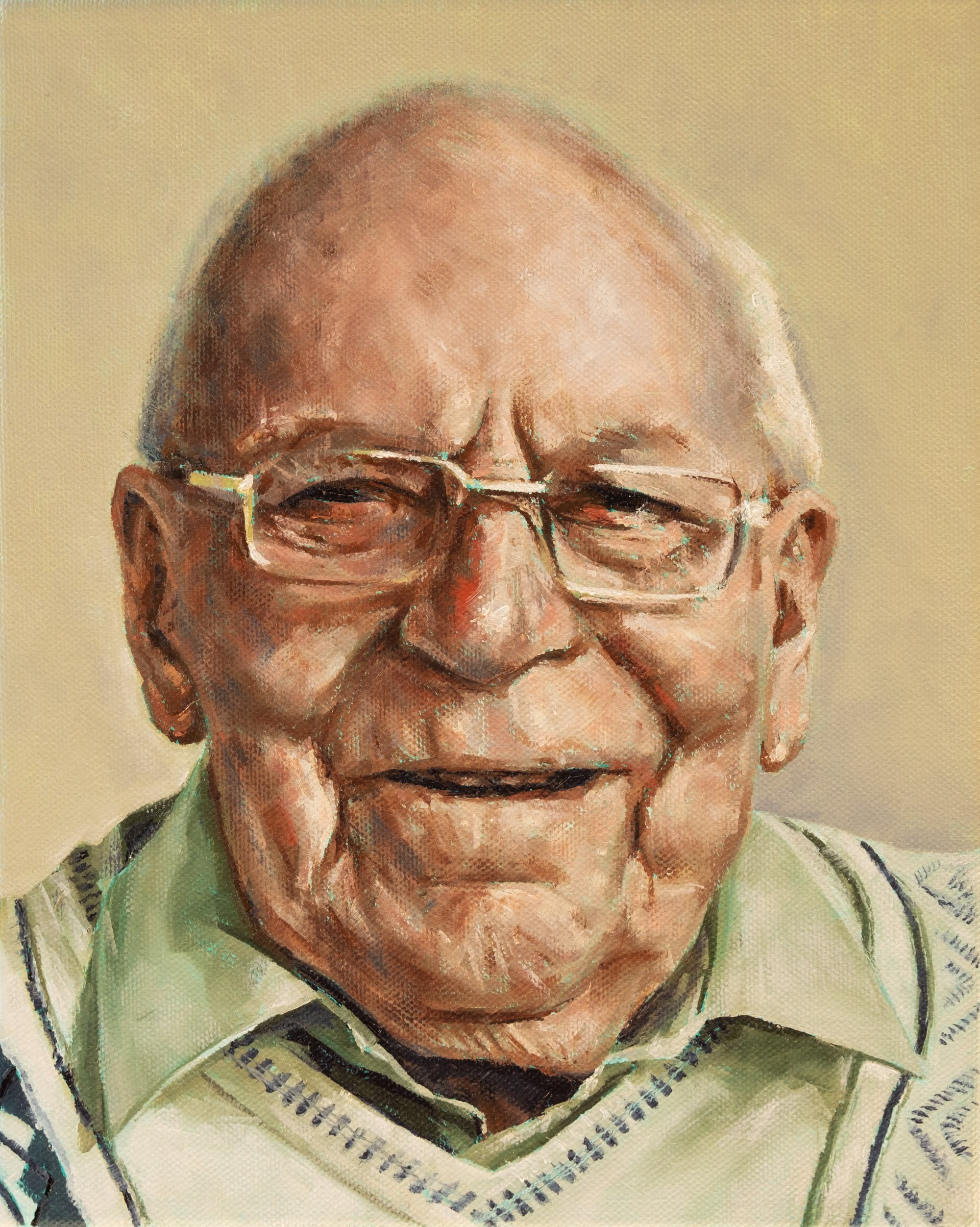 "Eric"
Oil on canvas | 20cm x 25.5cm | November 2024