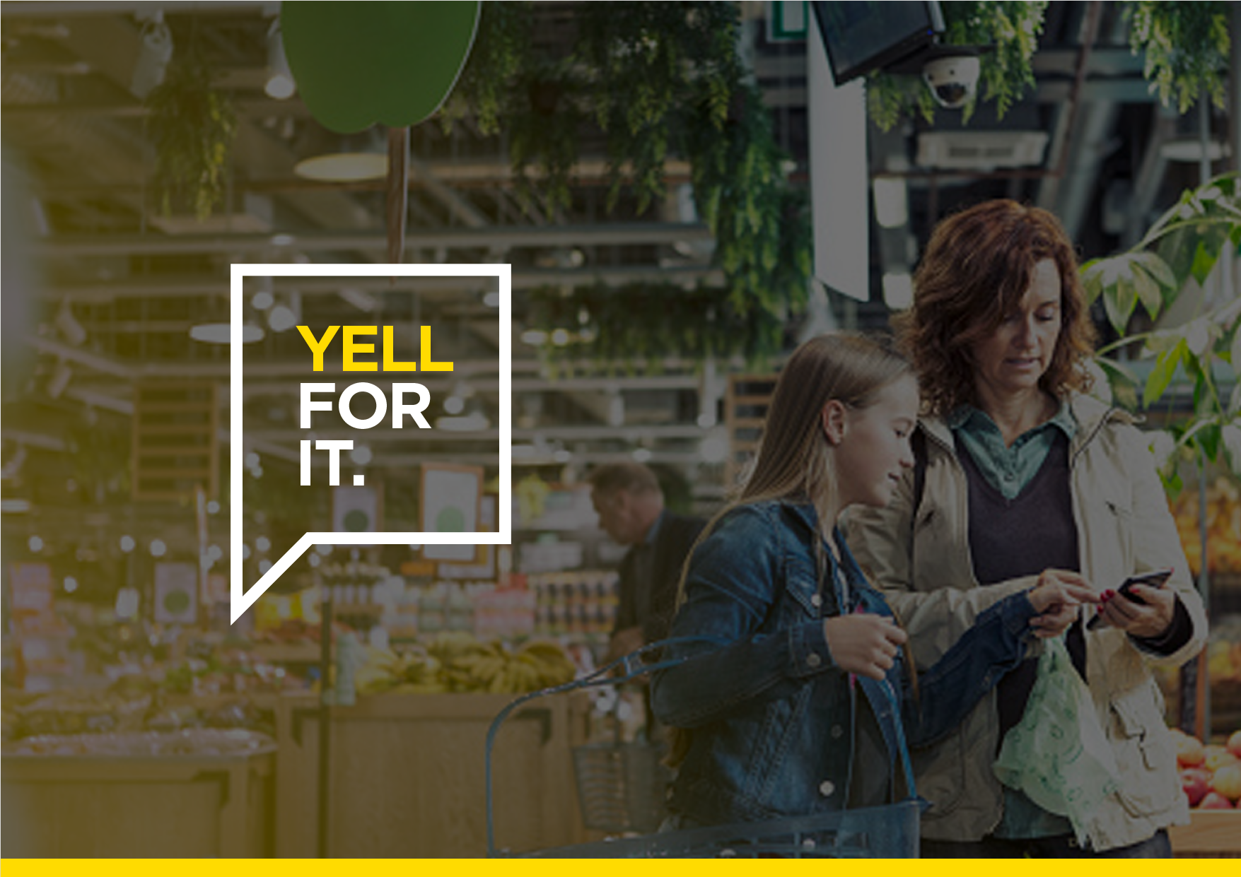 Yell For It brand concept mockup
