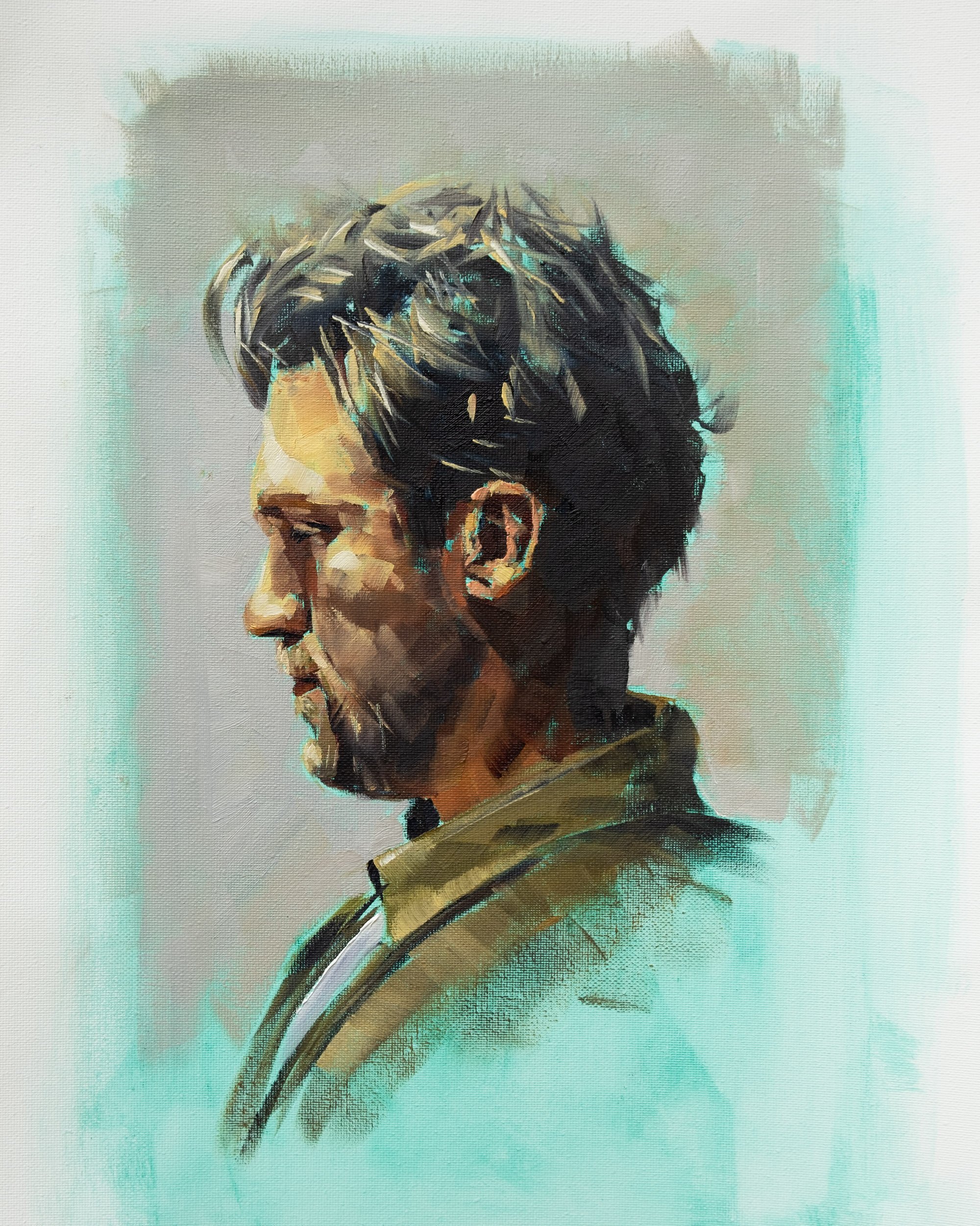 "One Hour Portrait Study"
Oil on canvas | A3 | 2024