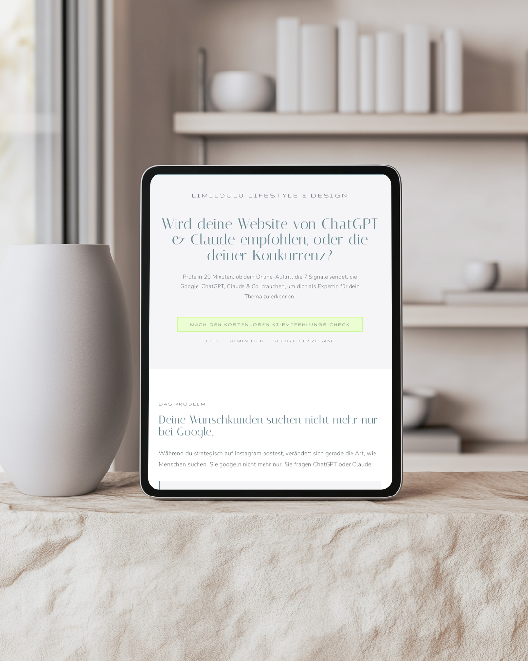 Du bist Expertin. Aber versteht deine Website das auch?