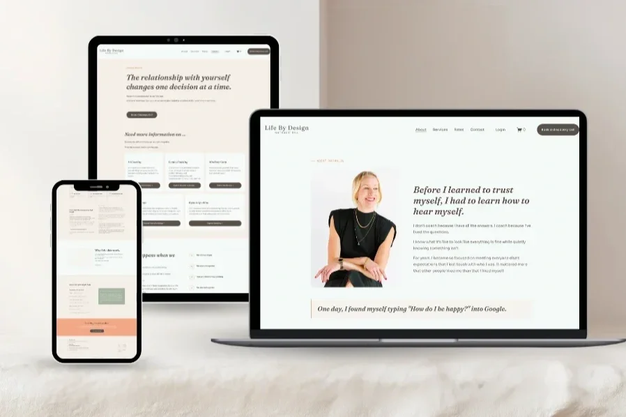 WEBDESIGN | LifeByDesign Life & Self-Relationship Coaching · Zurich