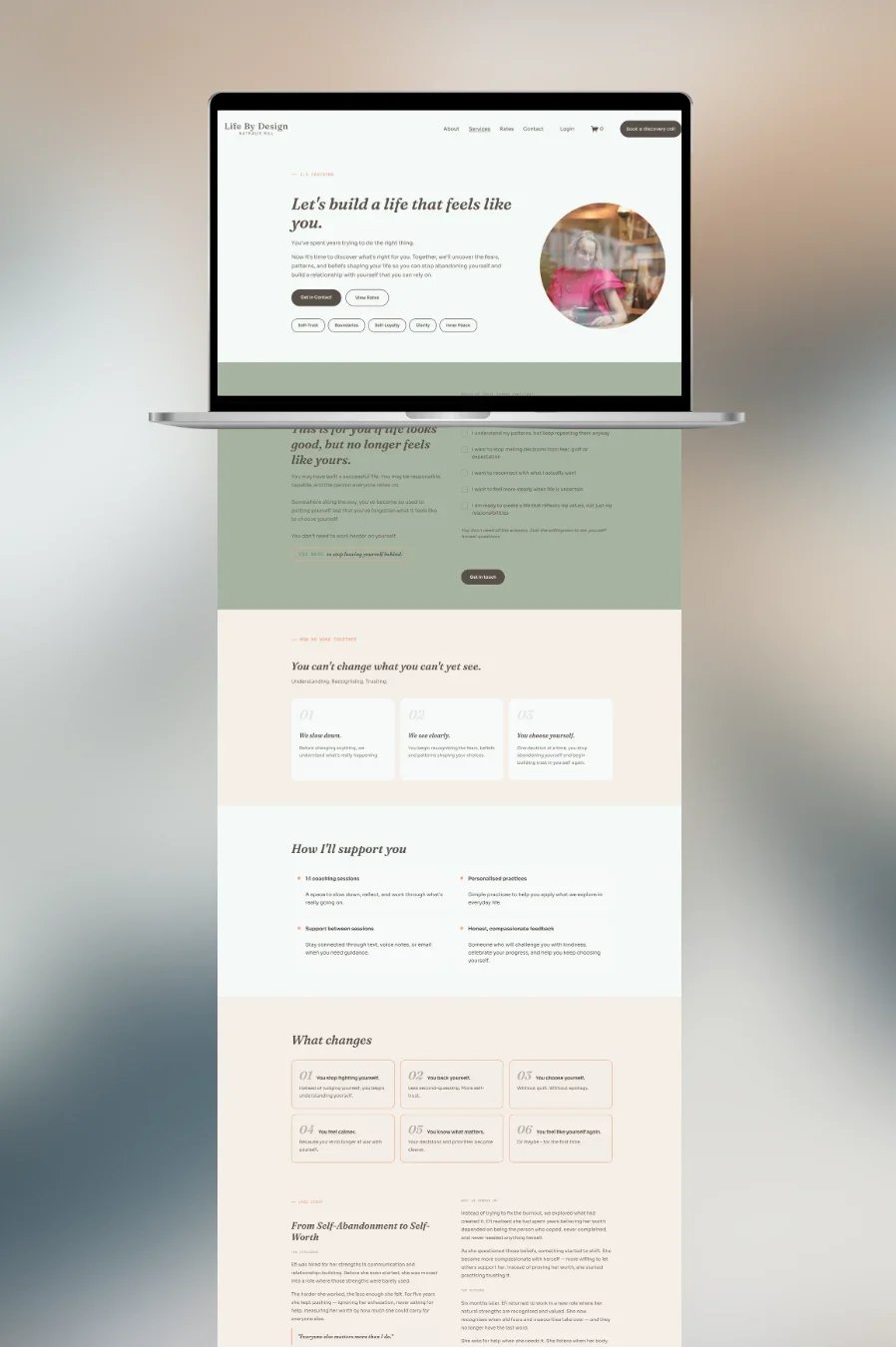 WEBDESIGN | LifeByDesign Life & Self-Relationship Coaching · Zurich