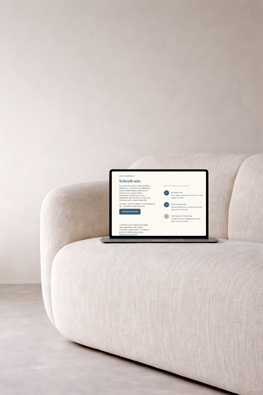 WEBDESIGN | EquiMotion Pferdephysio, Wendelstein