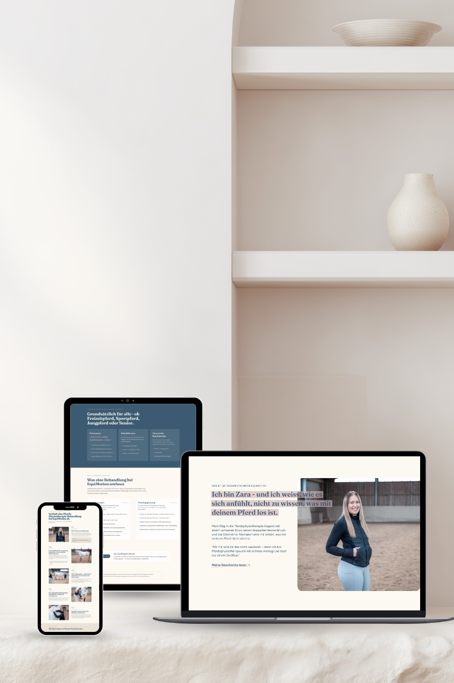 WEBDESIGN | EquiMotion Pferdephysio, Wendelstein