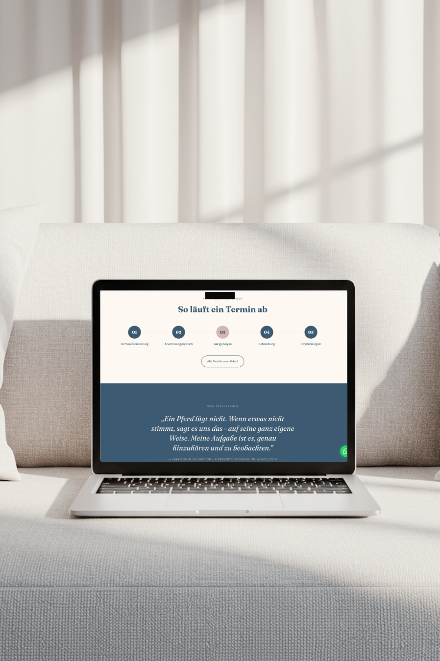WEBDESIGN | EquiMotion Pferdephysio, Wendelstein