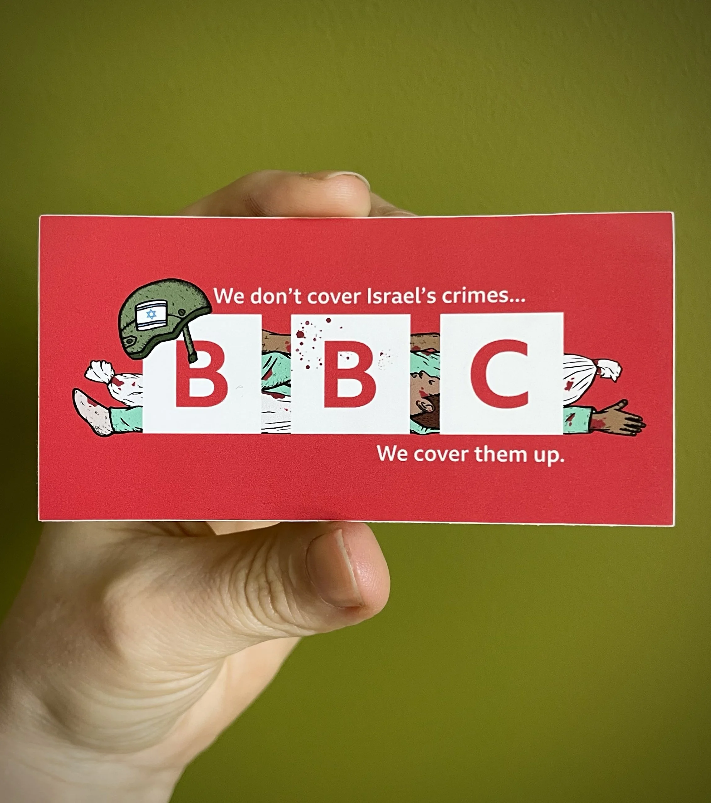 BBC Israel sticker