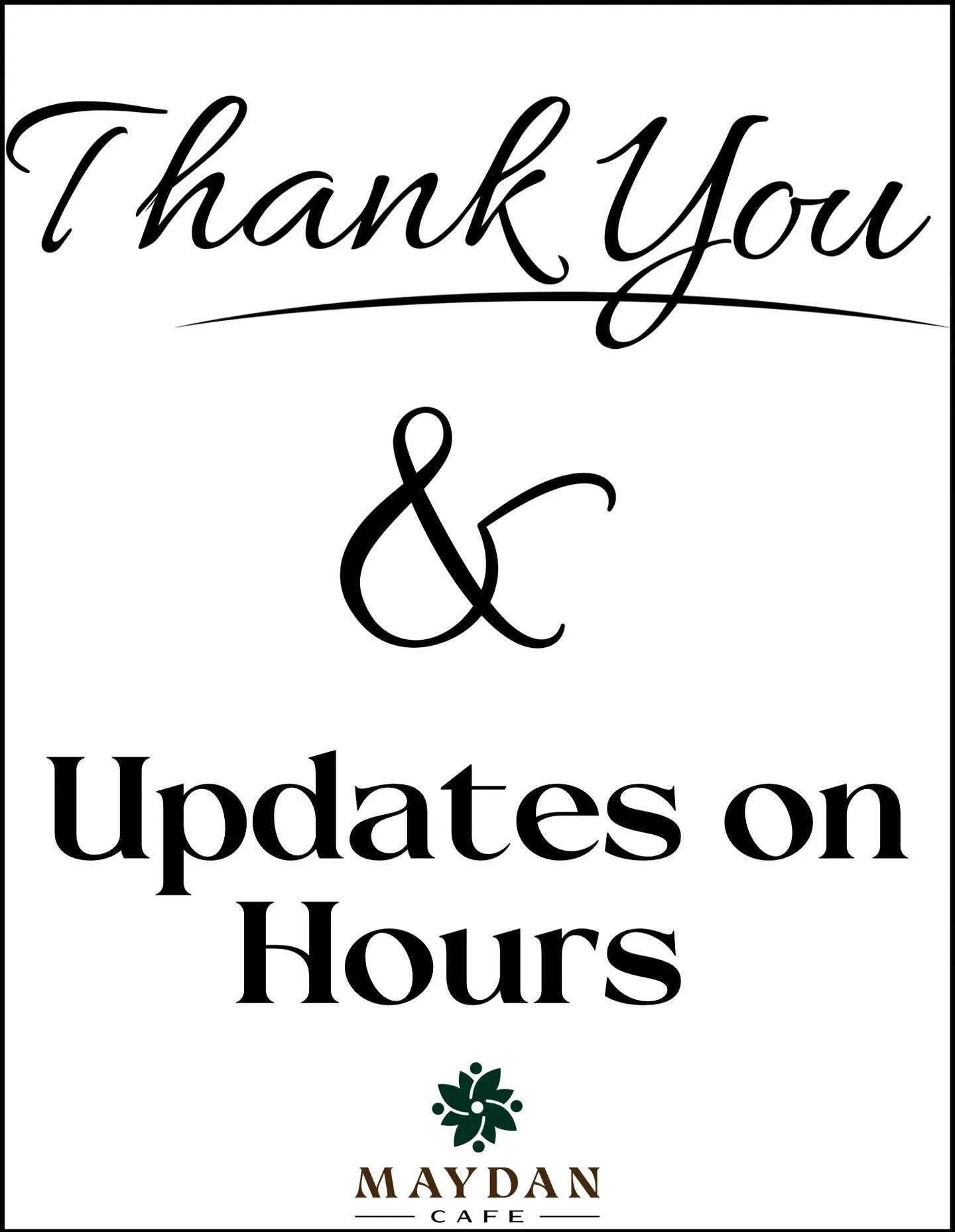 Thank you all for coming out this past week!! We are grateful for your support and positive feedback! The amount of people each day has far exceeded our expectations. We have increased staff each day and hired more, however we are still working very 