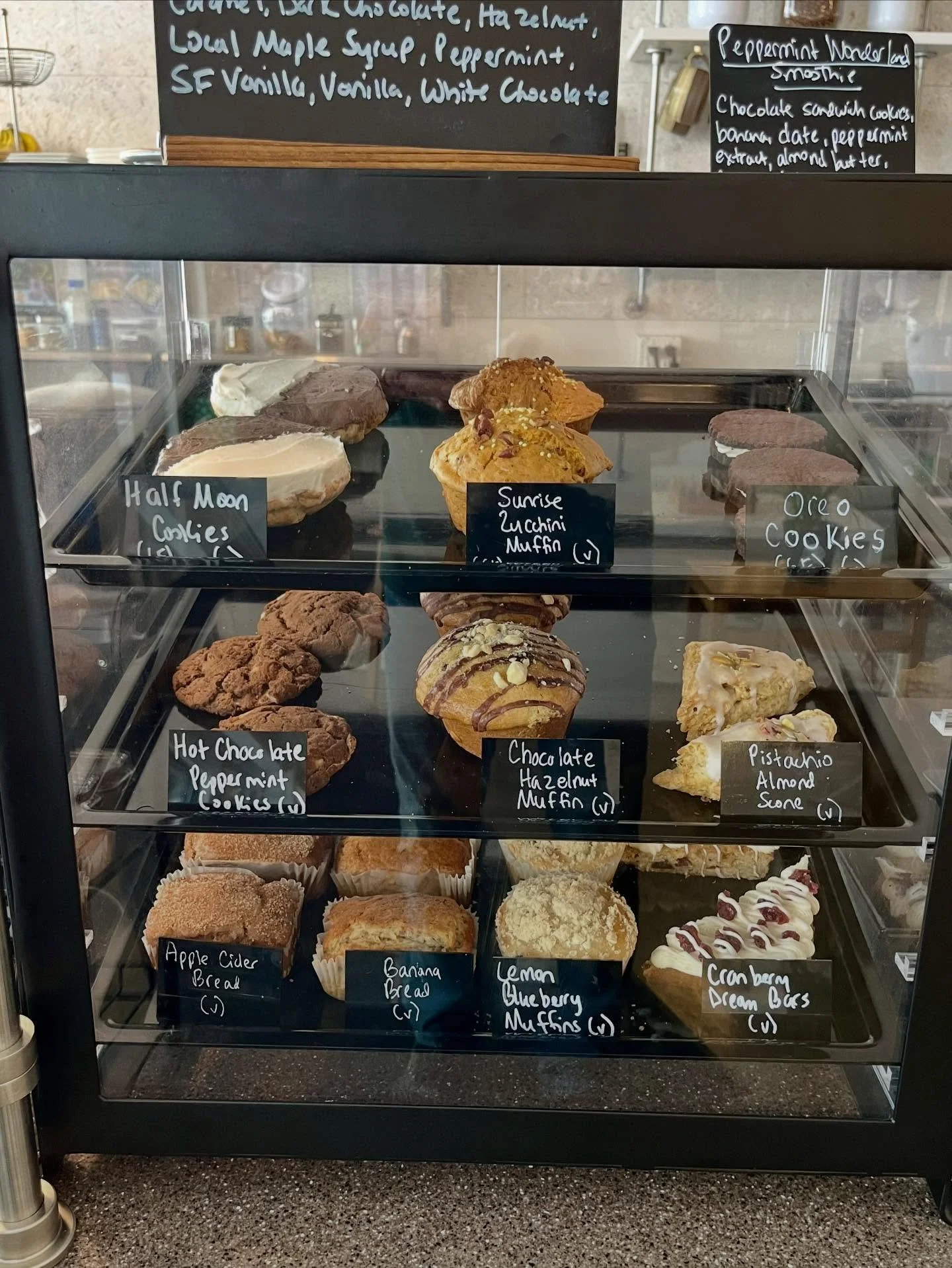 New items just arrived- half moon cookies (gf) (v) and cranberry dream bars (v)&hellip; yum!! @aurorascafecny