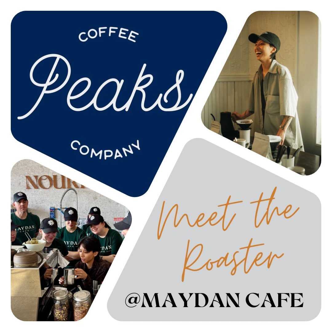 Tomorrow for our grand opening @peakscoffeeco 10-11:30. Coffee trivia and sample beans! 🎉☕️