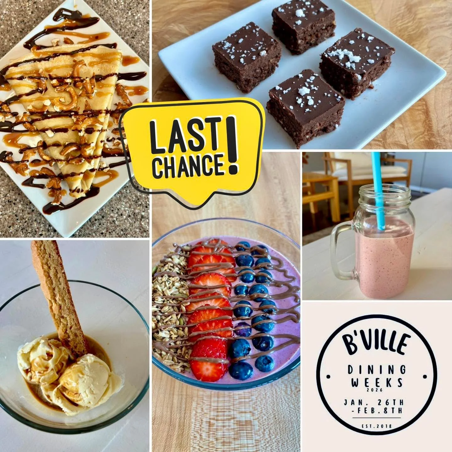 Today&rsquo;s the last day to enjoy our Baldwinsville Dining Weeks specials ✨
If you&rsquo;ve been meaning to stop in, this is your sign.
Crepes and all the good stuff &mdash; don&rsquo;t miss it 🤍