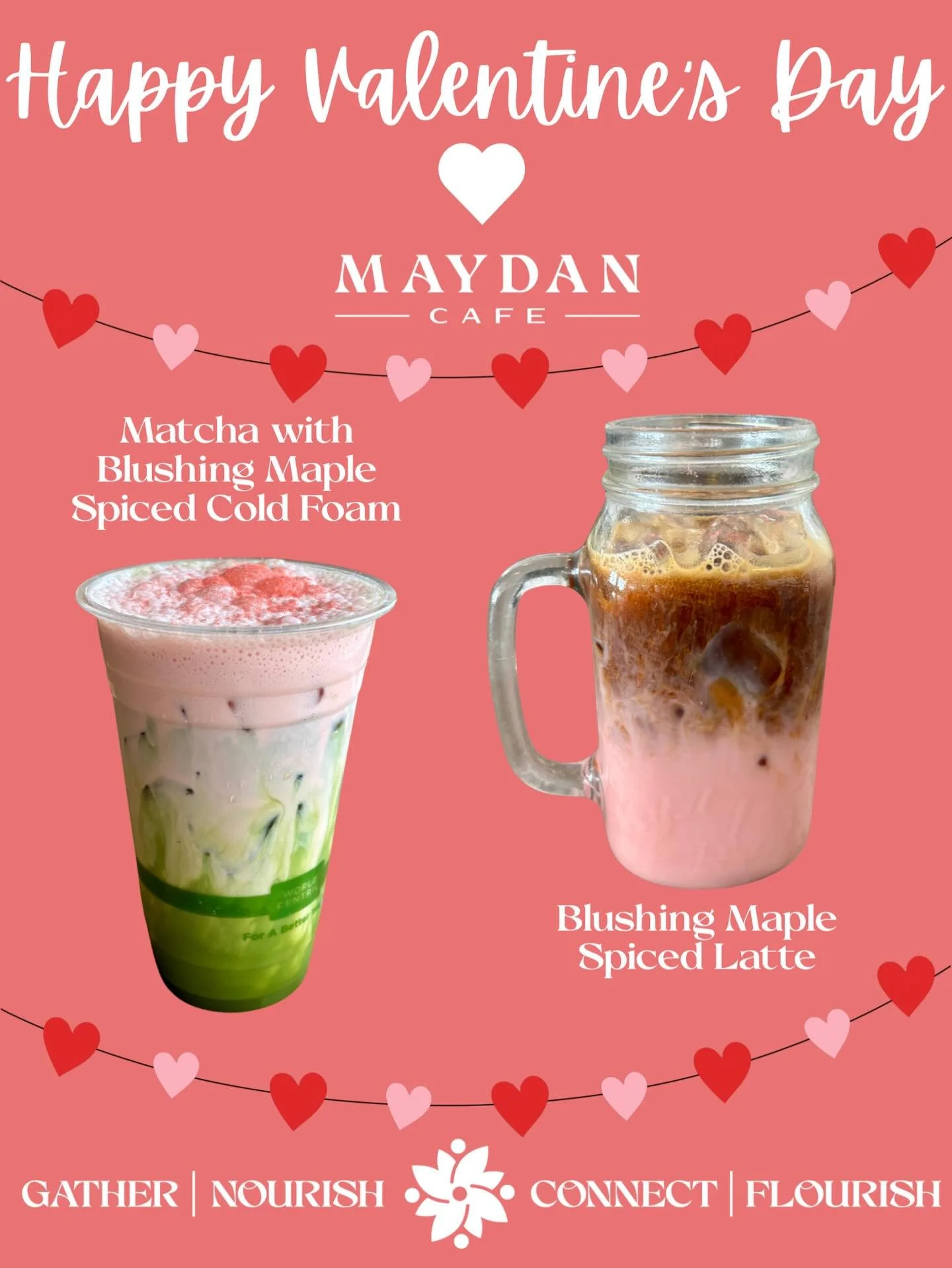 Happy Valentine&rsquo;s Day 💕 We are spreading the love today with our festive valentines specials 💘 Come celebrate with your family, friends and sweethearts! 🍓🍫