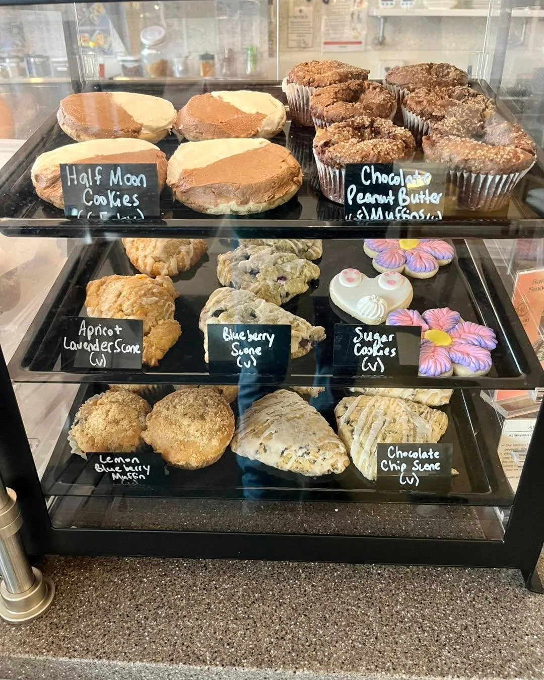 Stop in and stock up on locally made baked goods to share at your gatherings (or keep for yourself 😉). Reminder we are closed tomorrow for Easter 🪺

Today&rsquo;s lineup includes:
🥕 Carrot Cake Cafe Bites 
🌙 GF Half Moon Cookies
🍫 GF Peanut Butt