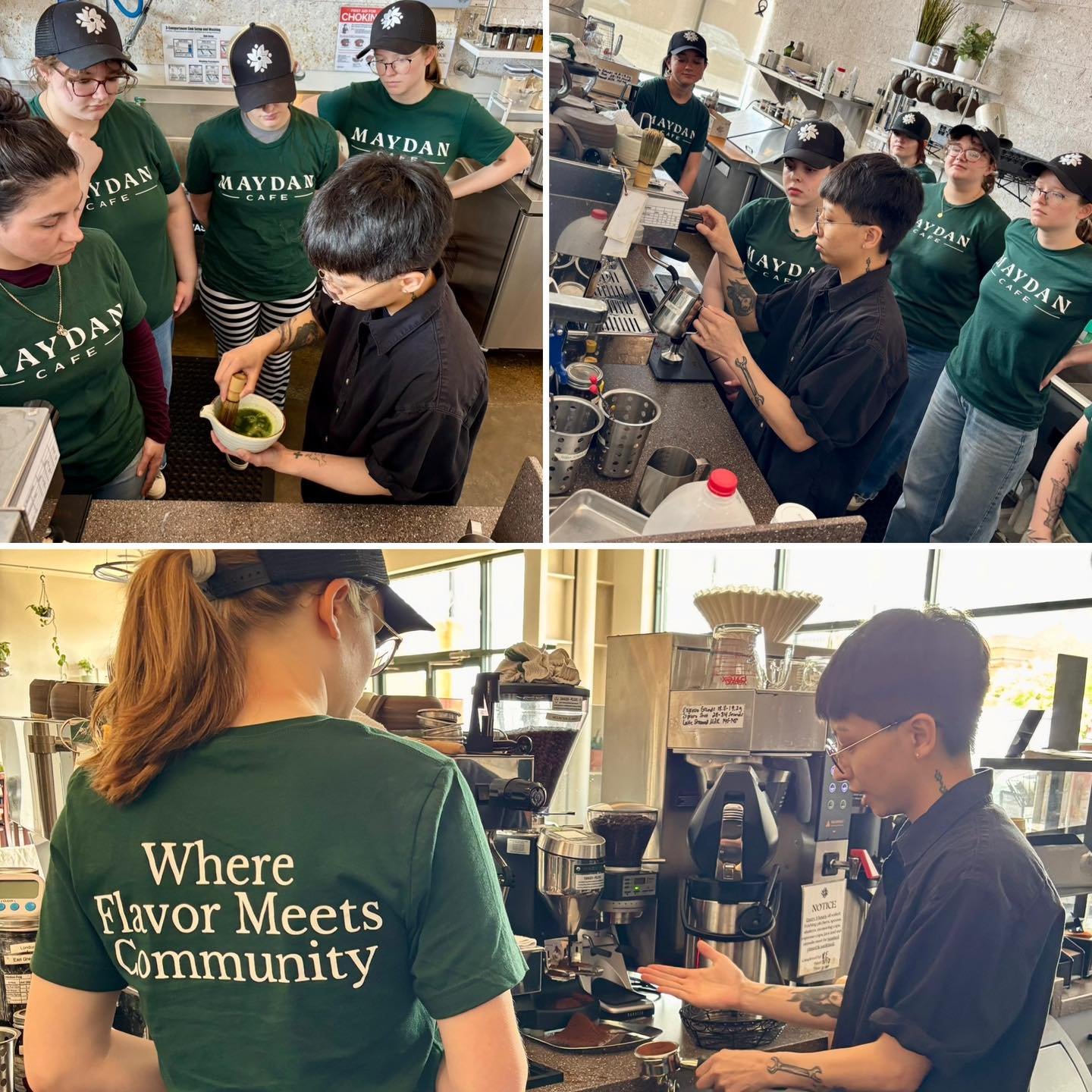 Huge thank you to @peakscoffeeco for the hands-on espresso training today &mdash; (&amp; bonus matcha training)☕️🍵

We&rsquo;re always grateful for opportunities to keep learning, refining our craft, and bringing the best possible experience to our 