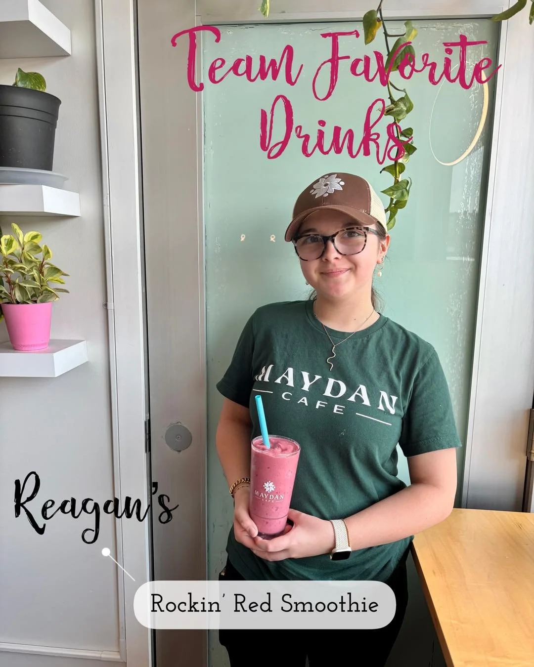 Meet the Maydan Team Favorite Drink&rsquo;s (Part 4)

Today&rsquo;s Picks: 
* Reagan&rsquo;s Rockin&rsquo; Red smoothie with whole milk and 9g of chocolate protein powder 
* Rob&rsquo;s 16oz Iced Americano 
* Aidan&rsquo;s PB Blondie smoothie with wh