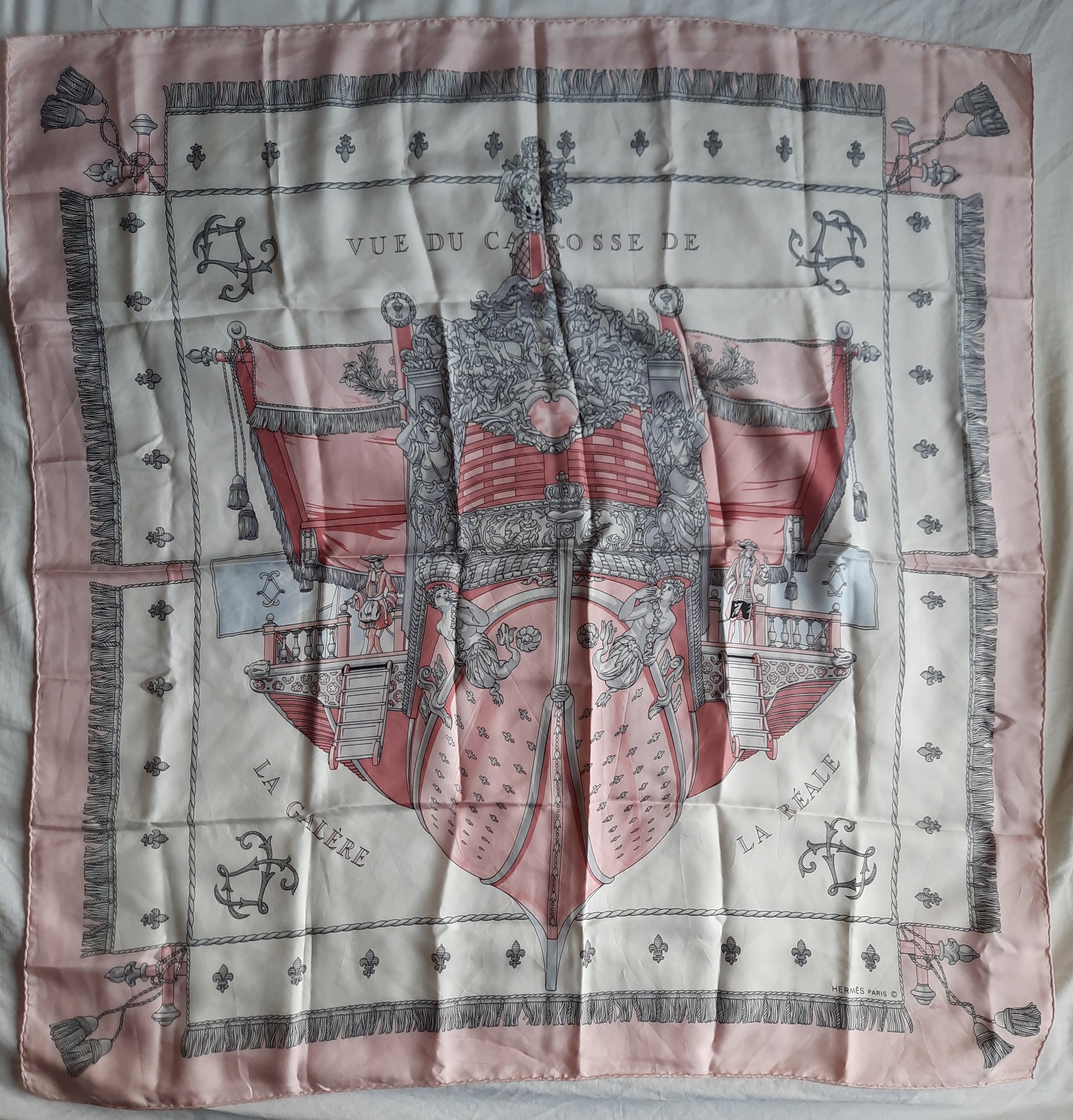 Hermès Vue du carrosse de la galère La Réale