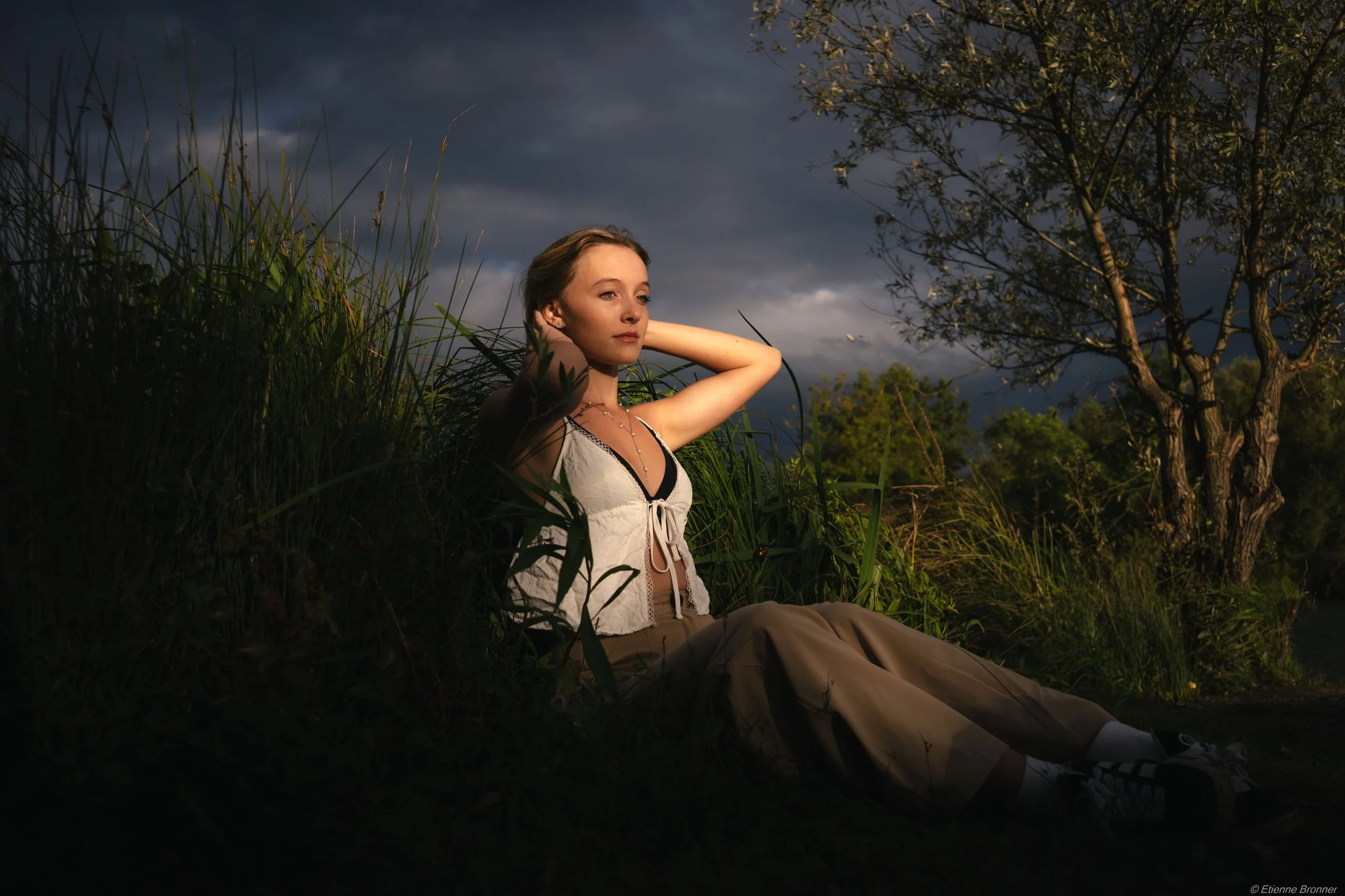 Portrait dans les roseaux de la Ballastière de Strasbourg