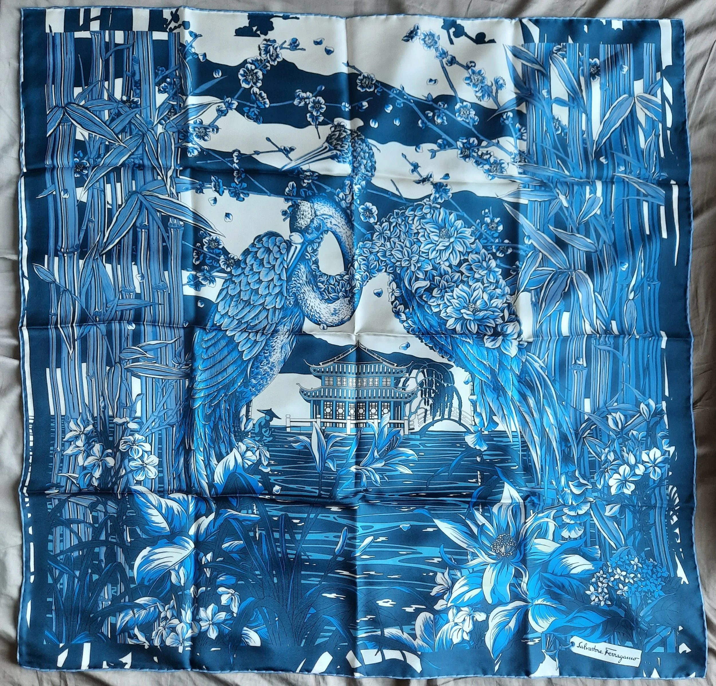 Foulard Ferragamo Hérons