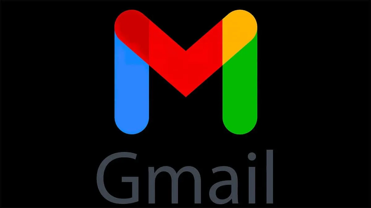 Colorful Gmail logo with a stylized letter M in red, blue, yellow, and green, and the word 'Gmail' beneath it.
