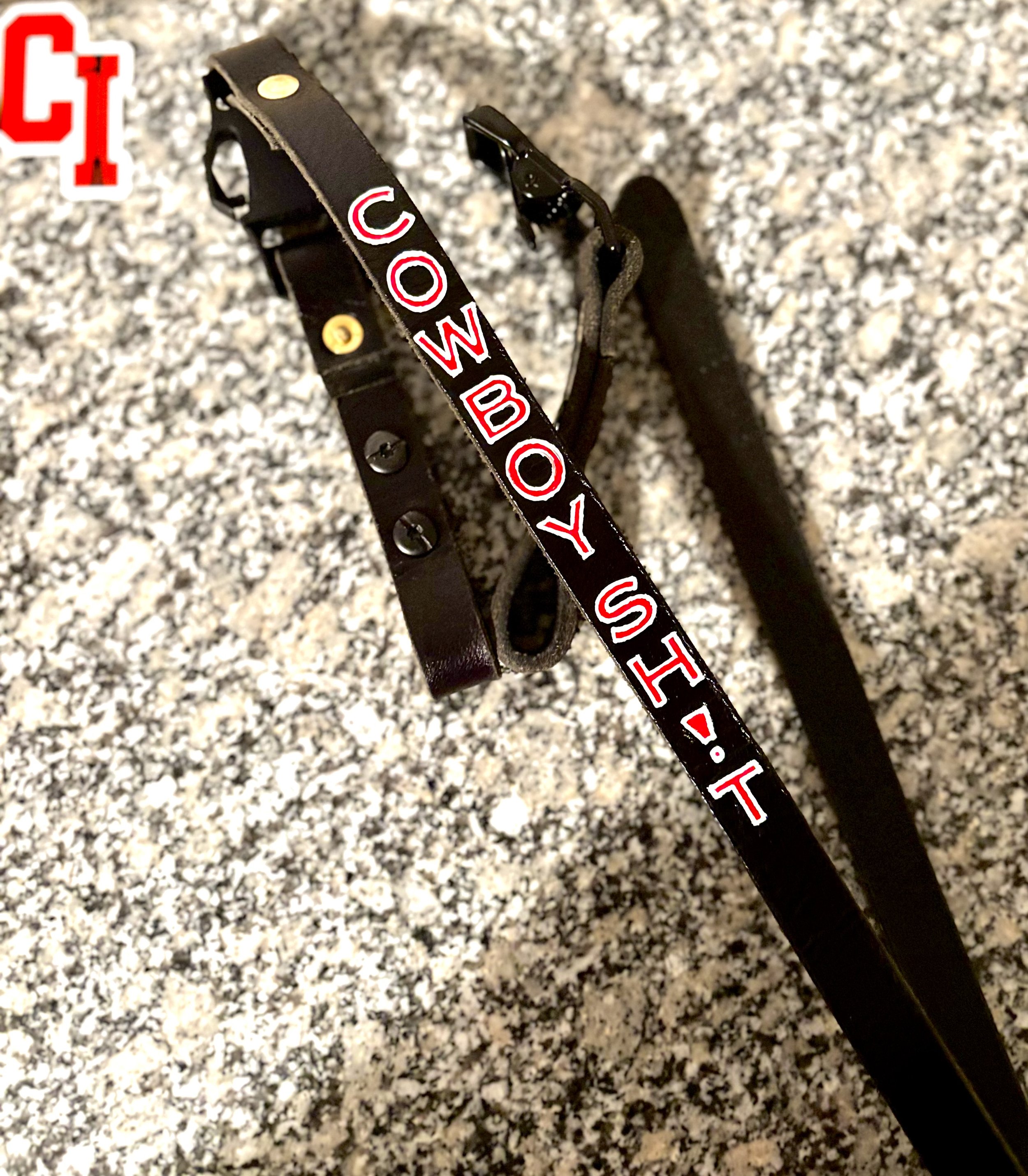 Custom Leather Chinstrap