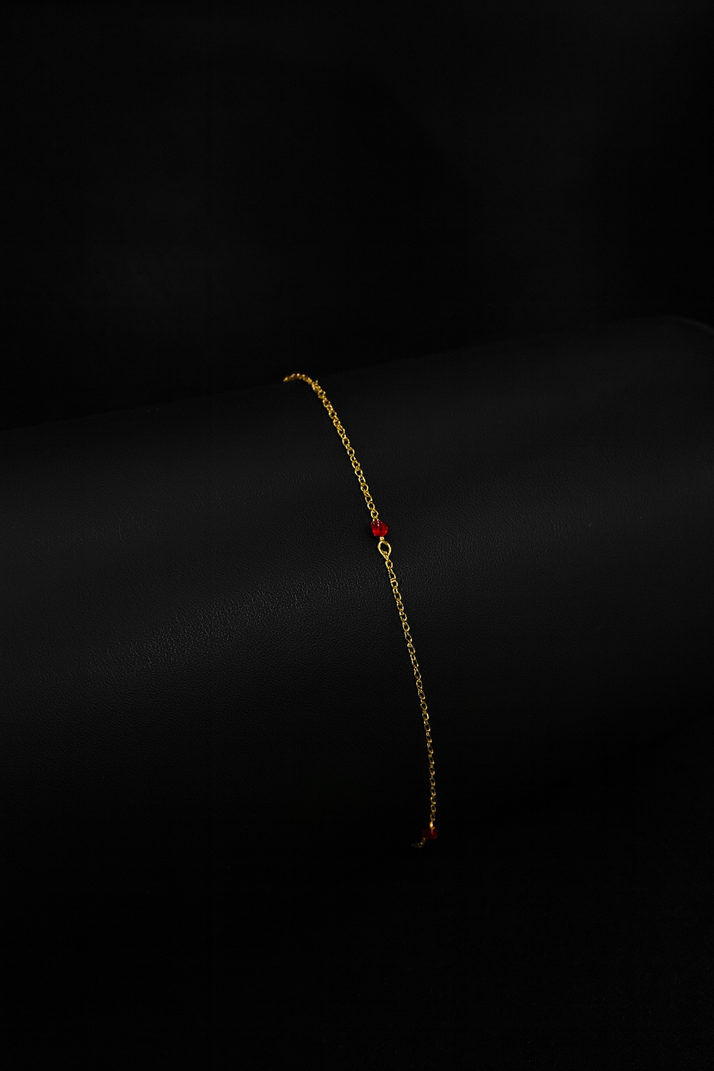 Chevillère grenats rouges