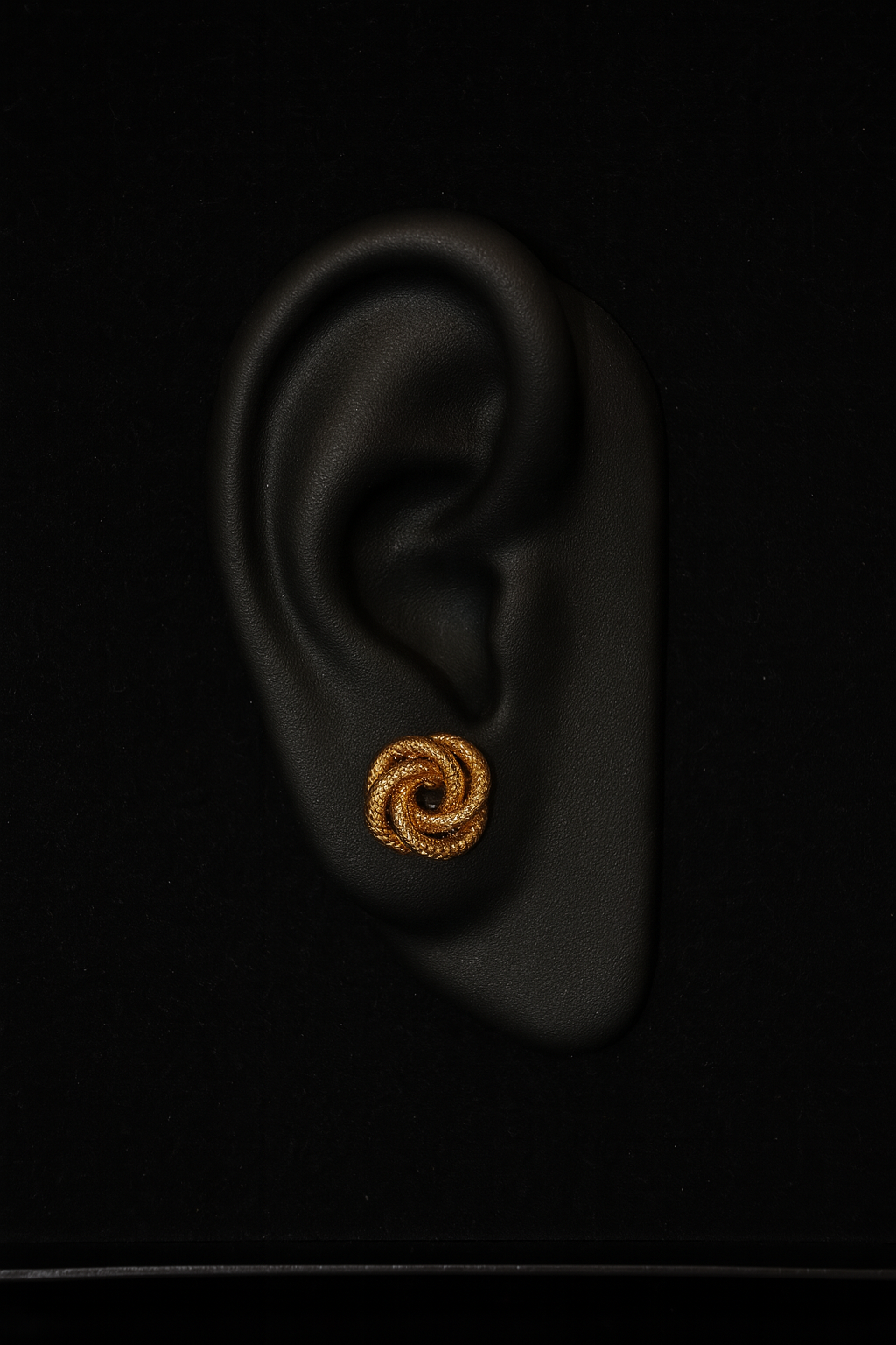 Boucles D’oreilles Homme  Noeud rosette