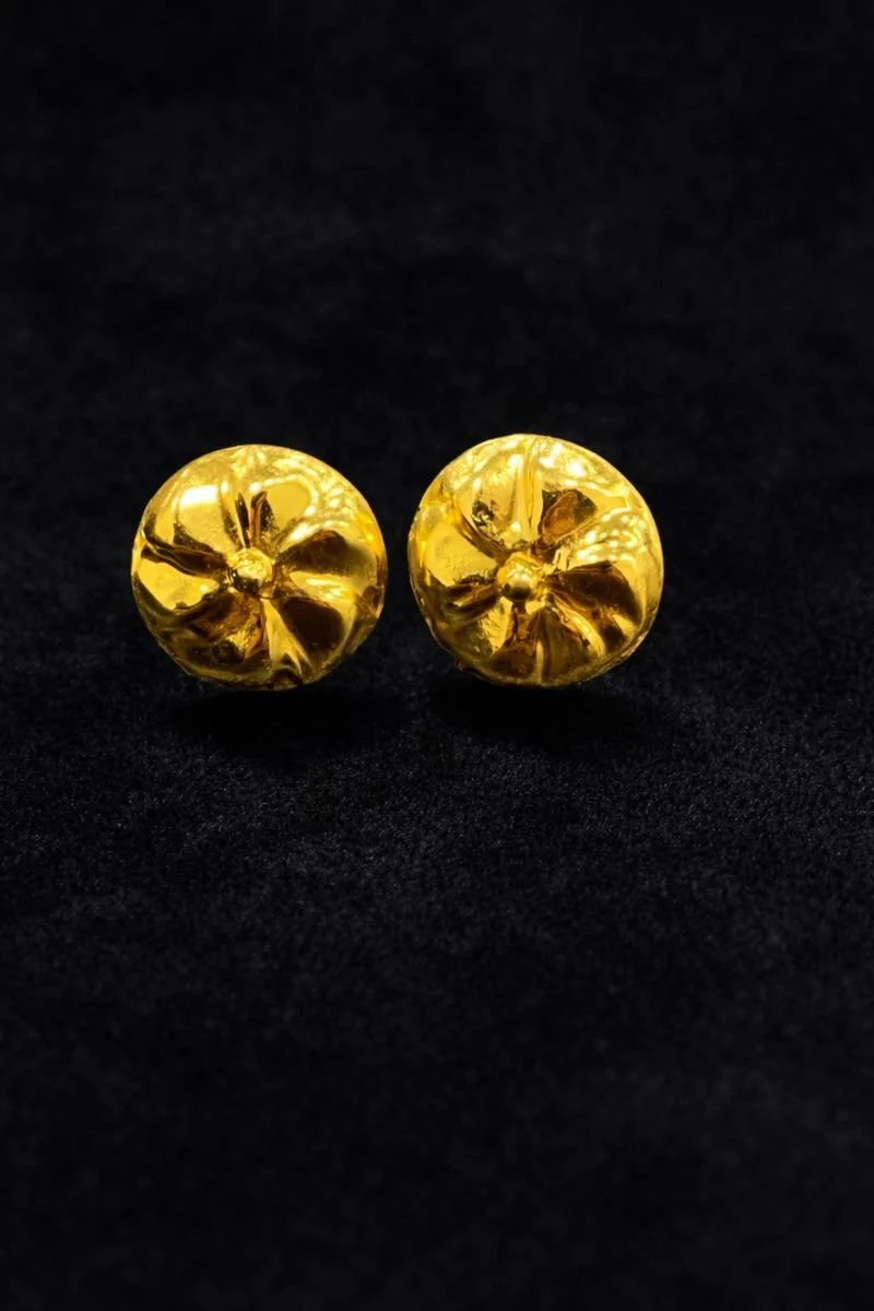 Boucles d'oreille enfant motif fleur