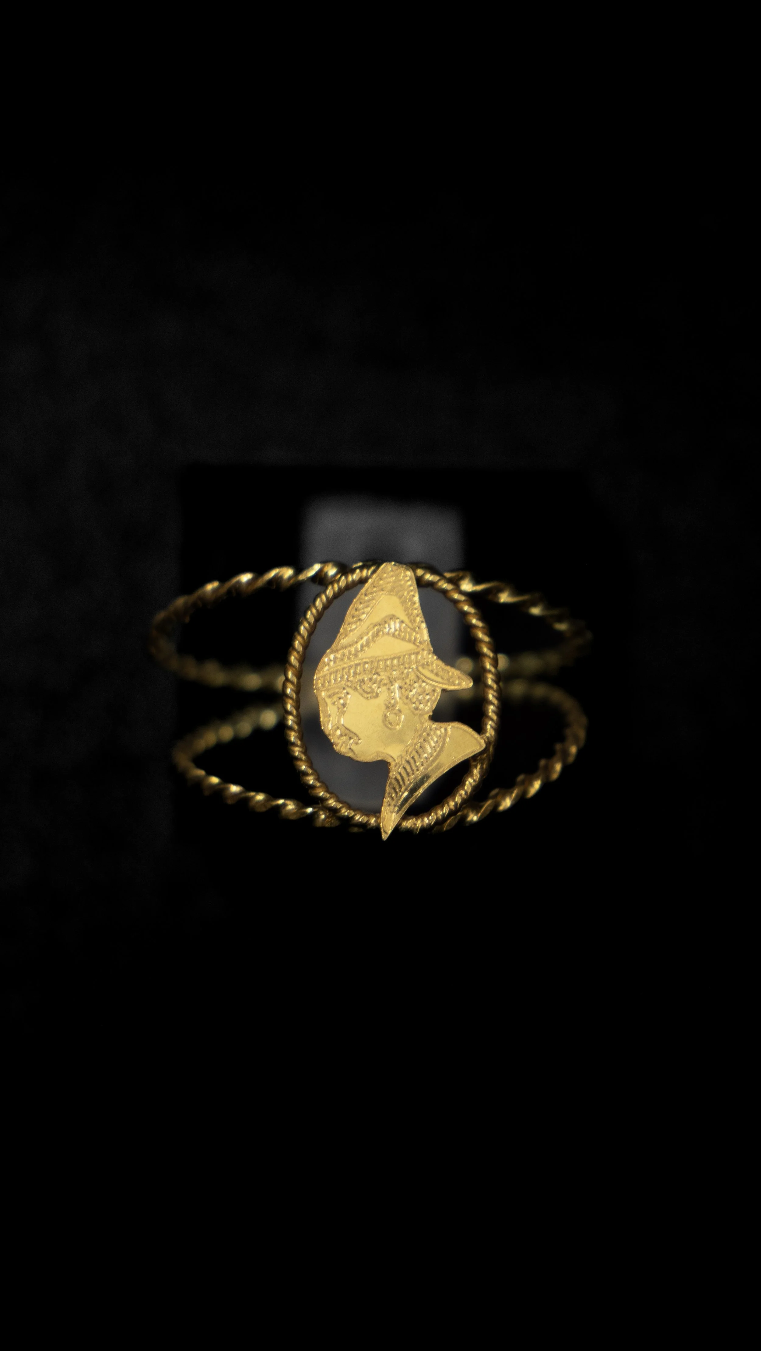 Bague femme cayennaise double torsade