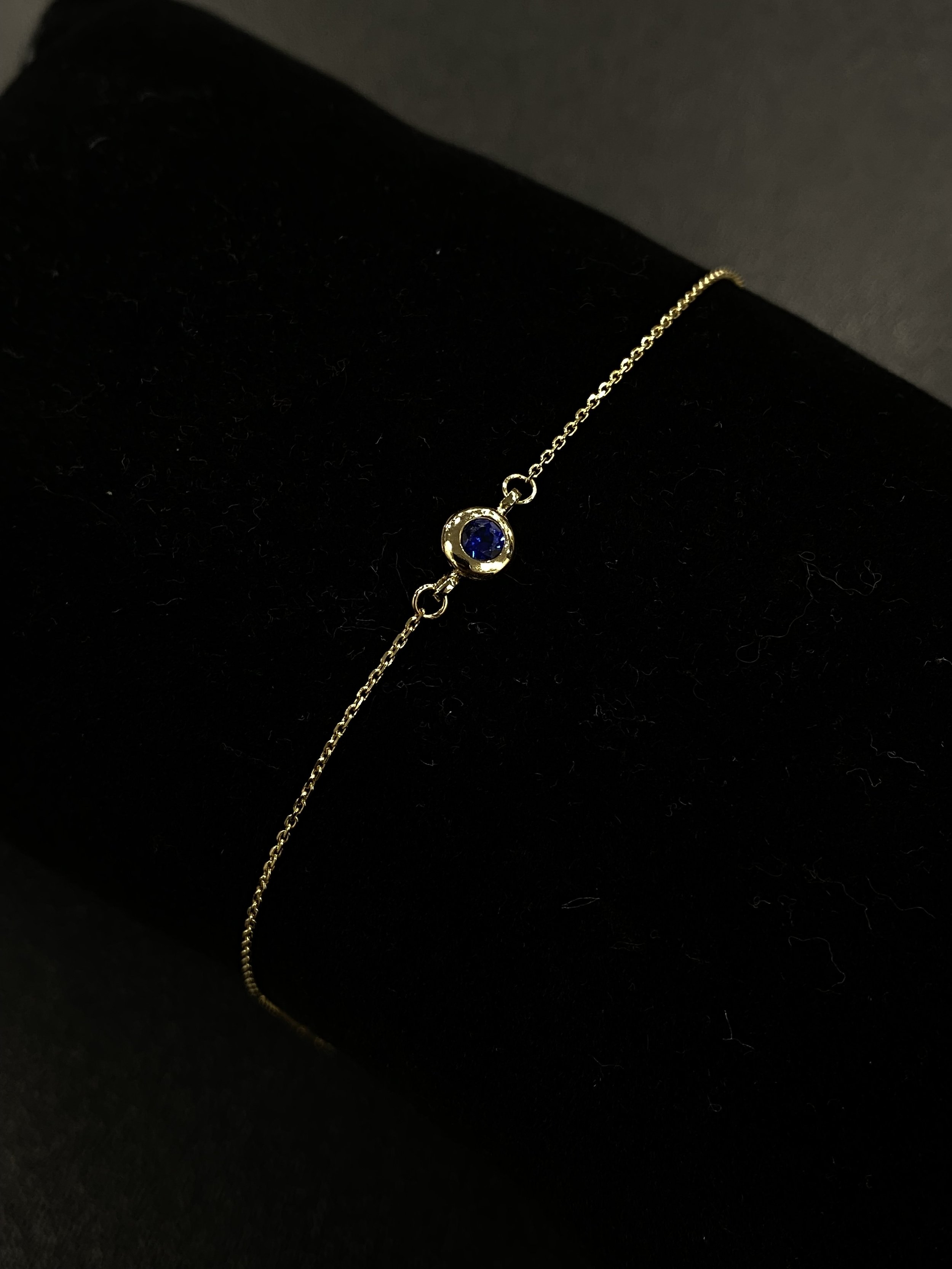 Bracelet enfant pierre bleue