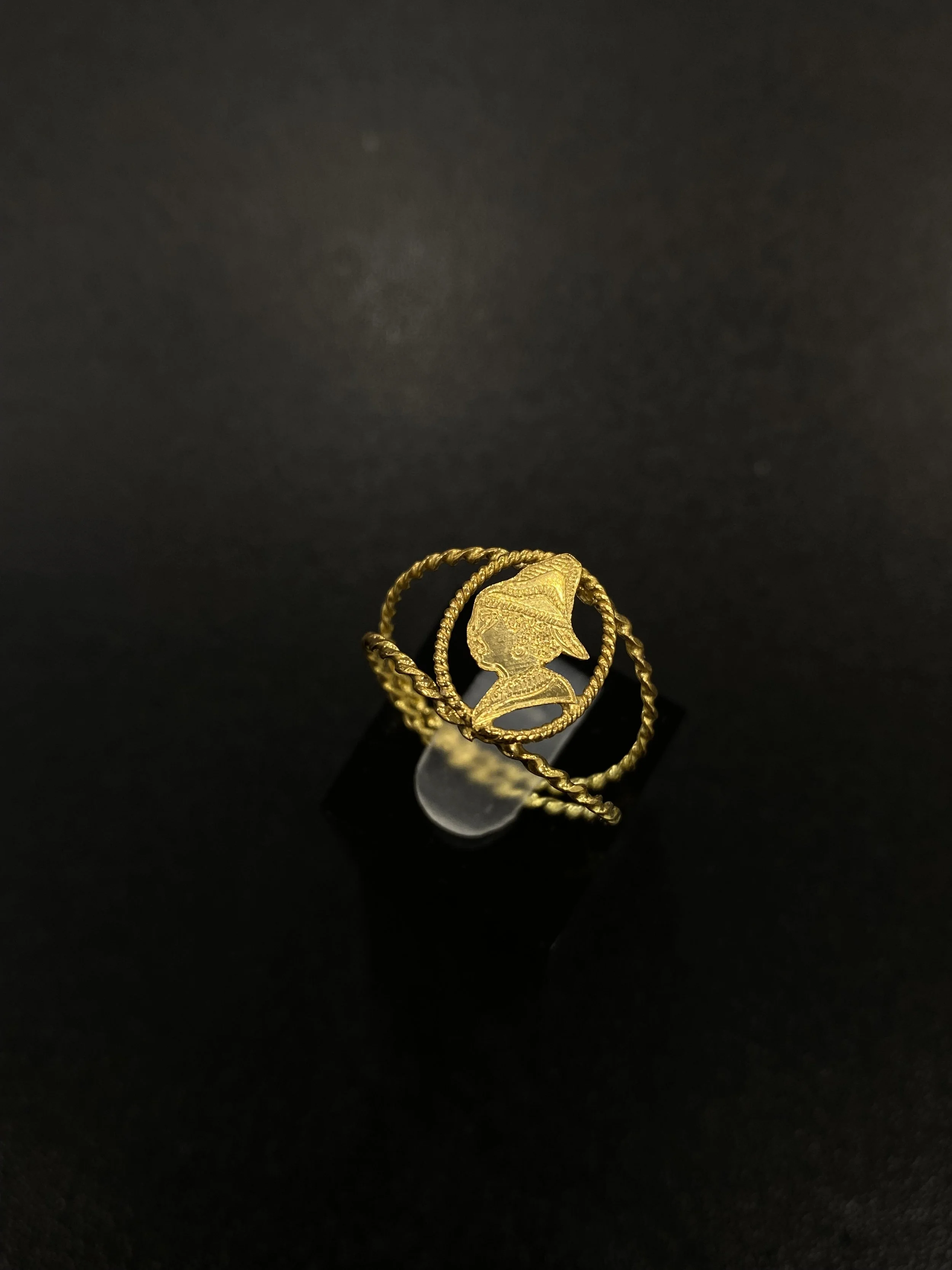 Bague femme cayennaise double torsade