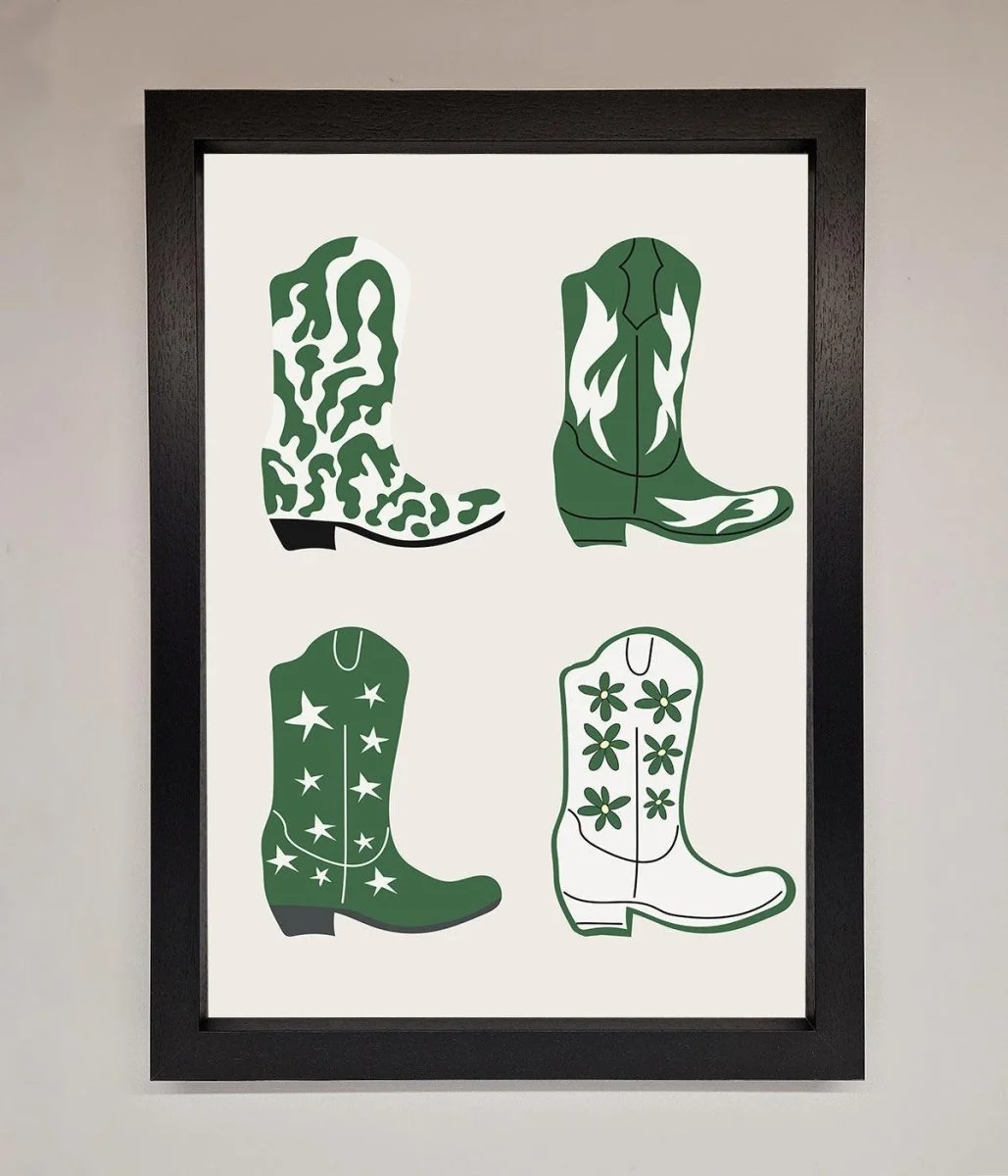 Cowboy Boots Framed Print