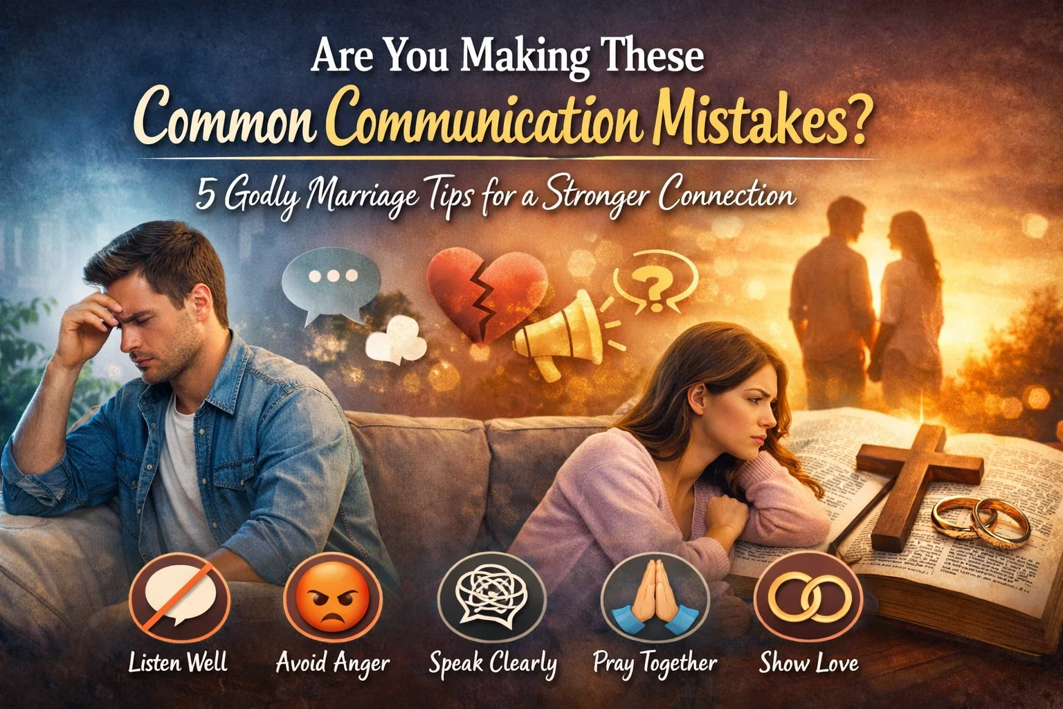 Are You Making These Common Communication Mistakes? 5 Godly Marriage Tips for a Stronger Connection