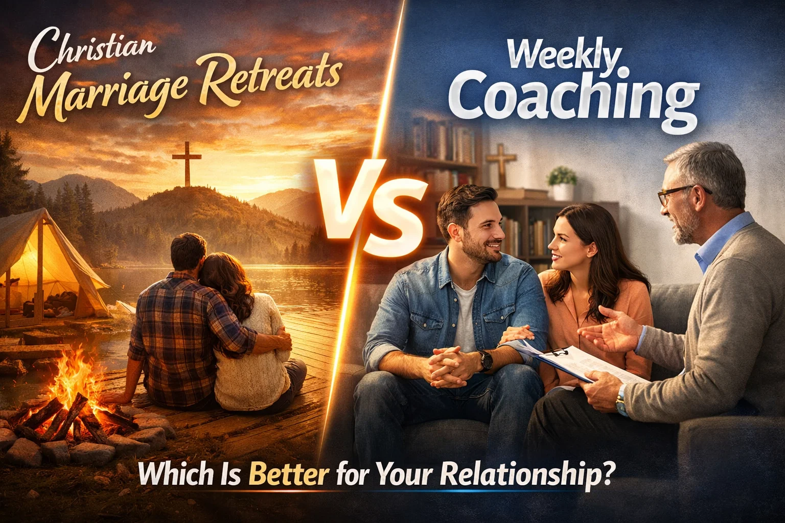 Christian Marriage Retreats vs. Weekly Coaching: Which Is Better for Your Relationship?
