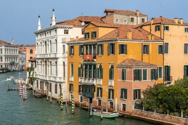 Venetian Elegance on the Grand Canal. View from Ponte dell'Academia