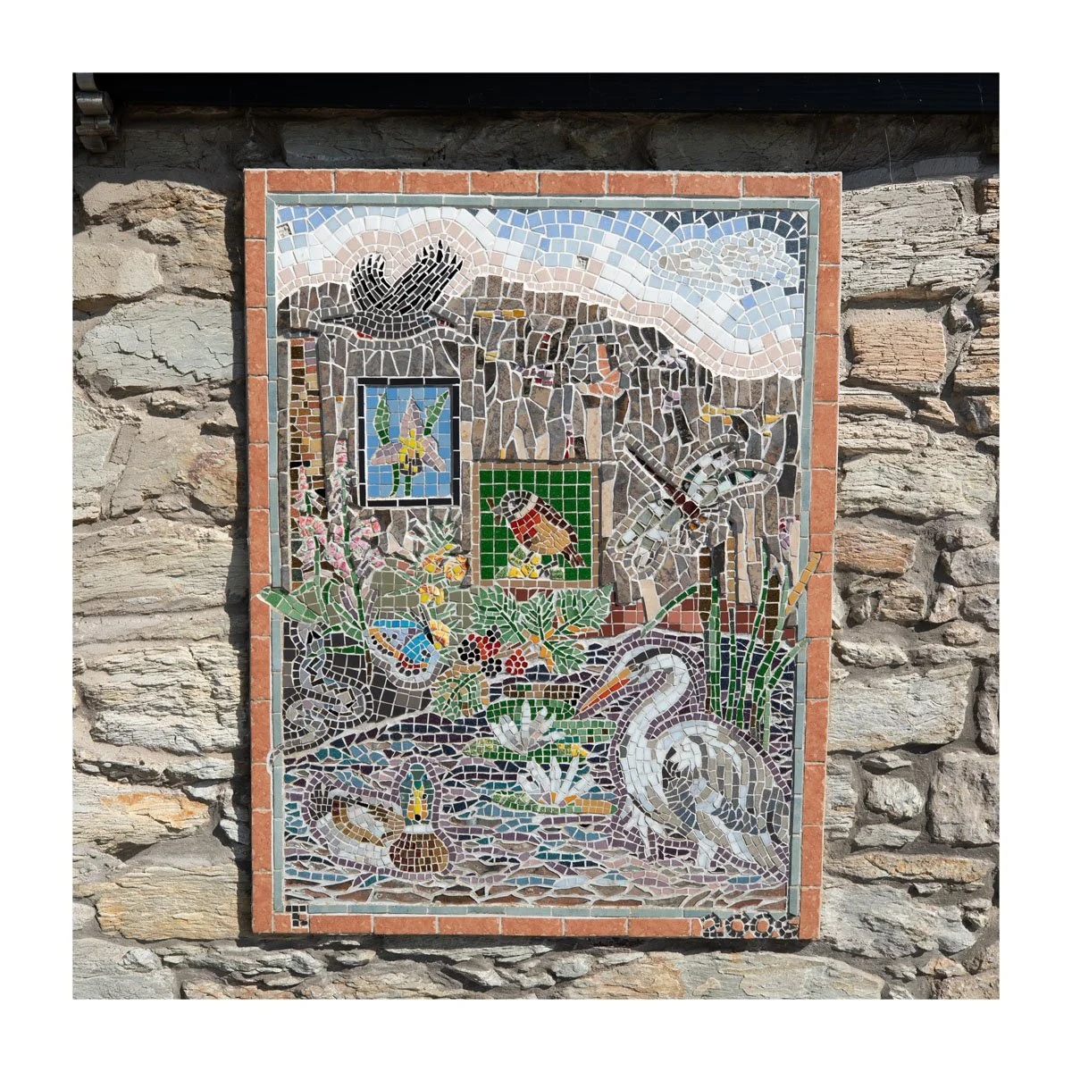 Anglesey greeting card Holyhead Breakwater Country Park mosaic.jpg