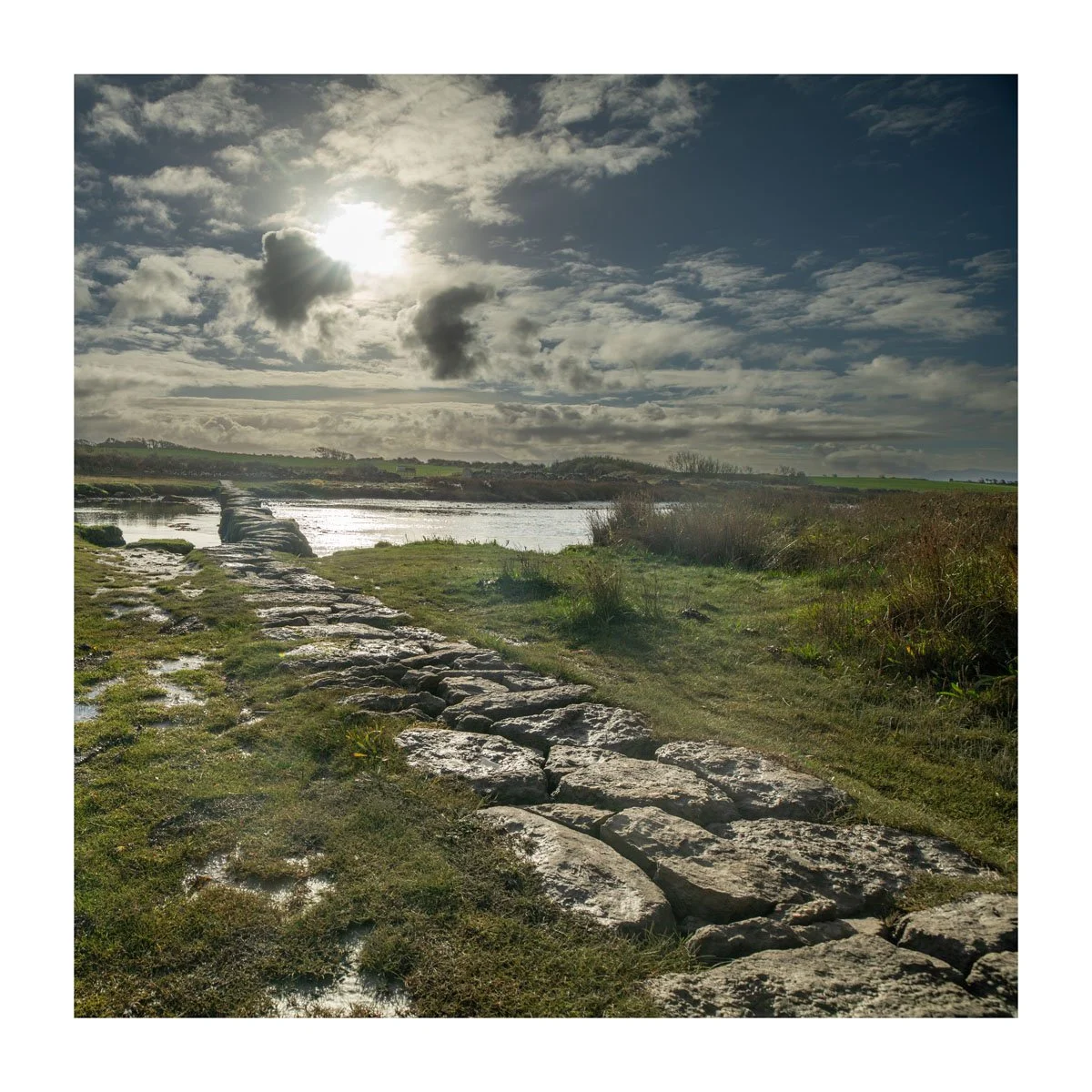Anglesey greeting card. Stepping Stones near Newborough.jpg