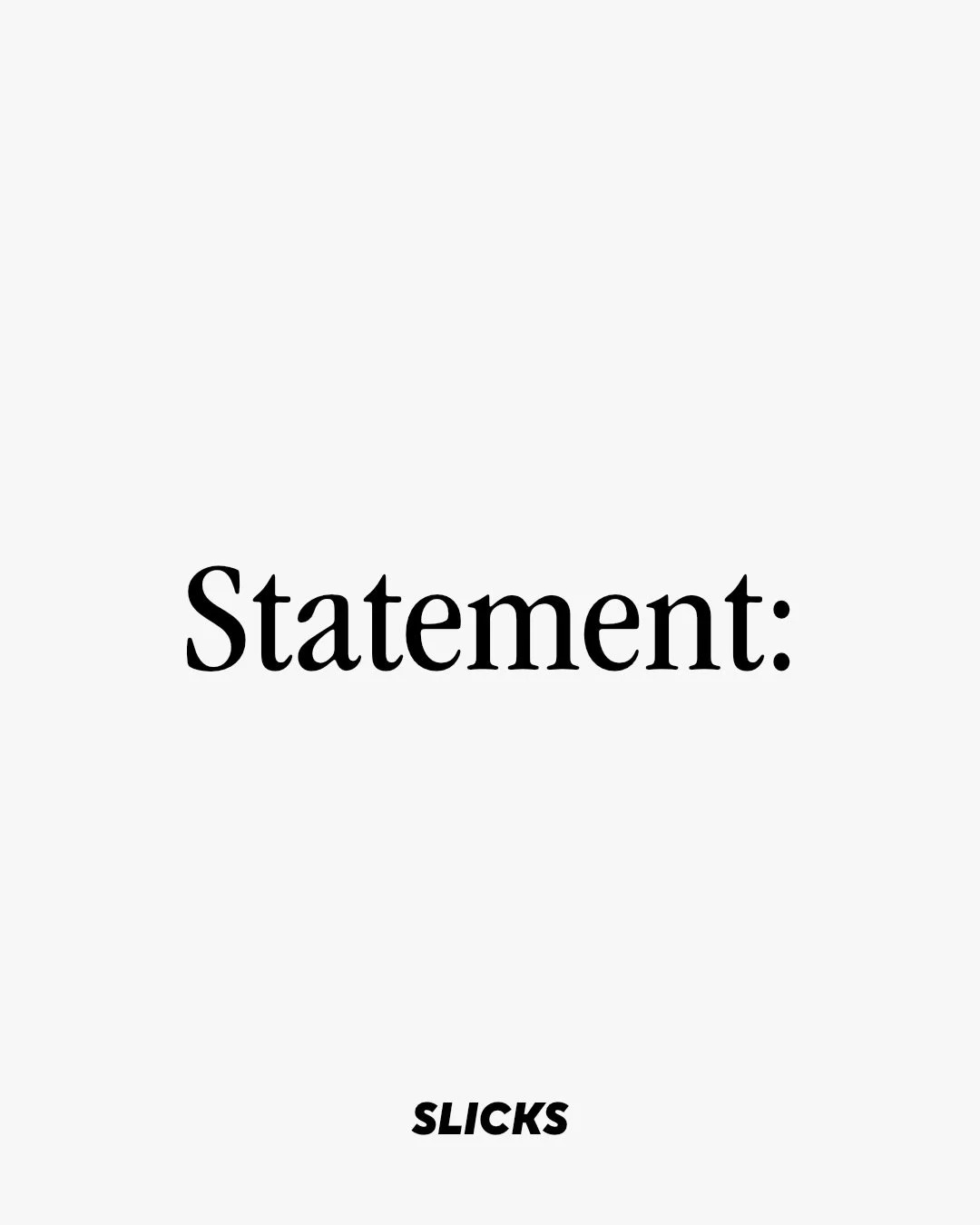STATEMENT:

We&rsquo;re taking a short break from publishing new magazines until 2027. 

We&rsquo;re sticking around on socials, don&rsquo;t worry, and digital version of Issues 01-04 are now for sale on our website. 

New mags will be back before yo