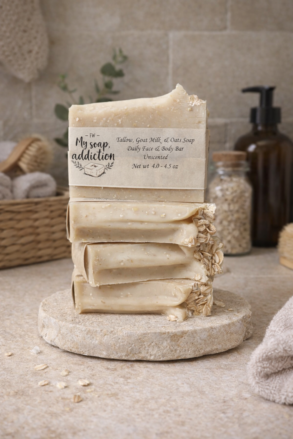 Tallow, Goat Milk & Oats – Unscented